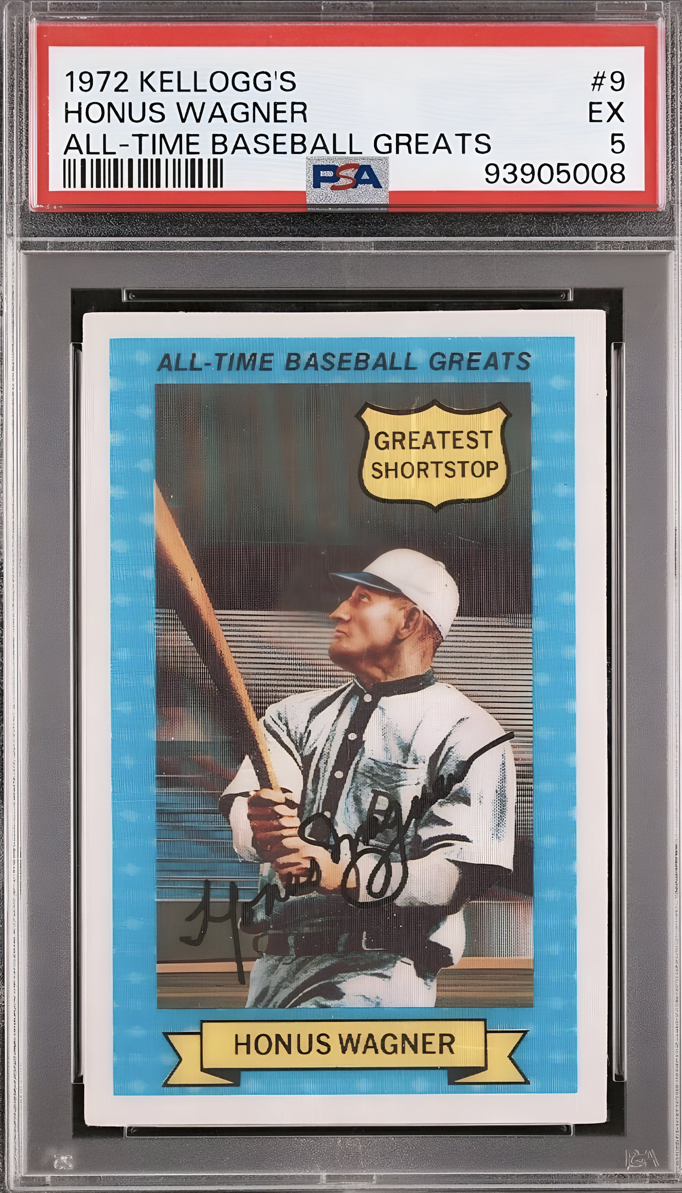 1972 Kelloggs 3d Honus Wagner #9 PSA 5
