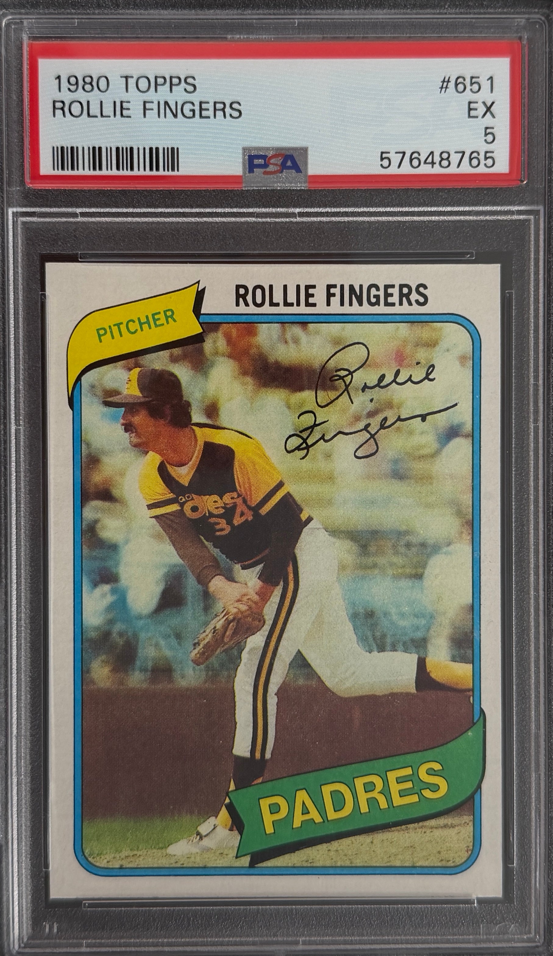 1980 Topps Rollie Fingers  #651 • PSA 5