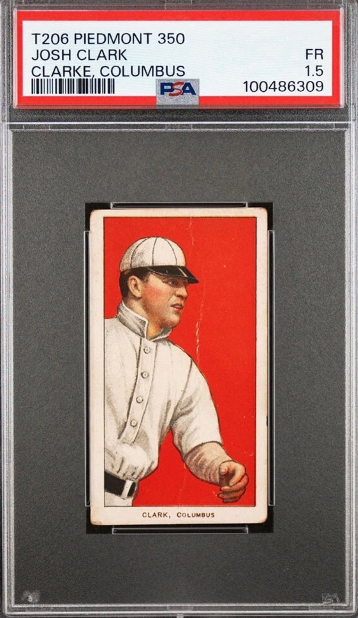 T206 Josh Clark PSA 1.5 Piedmont back