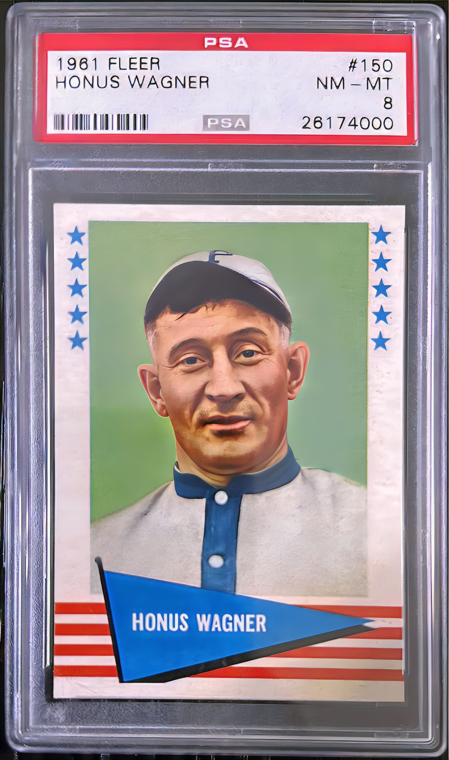 1961 Honus Wagner Fleer #150 PSA 8 NM-MT POP 60