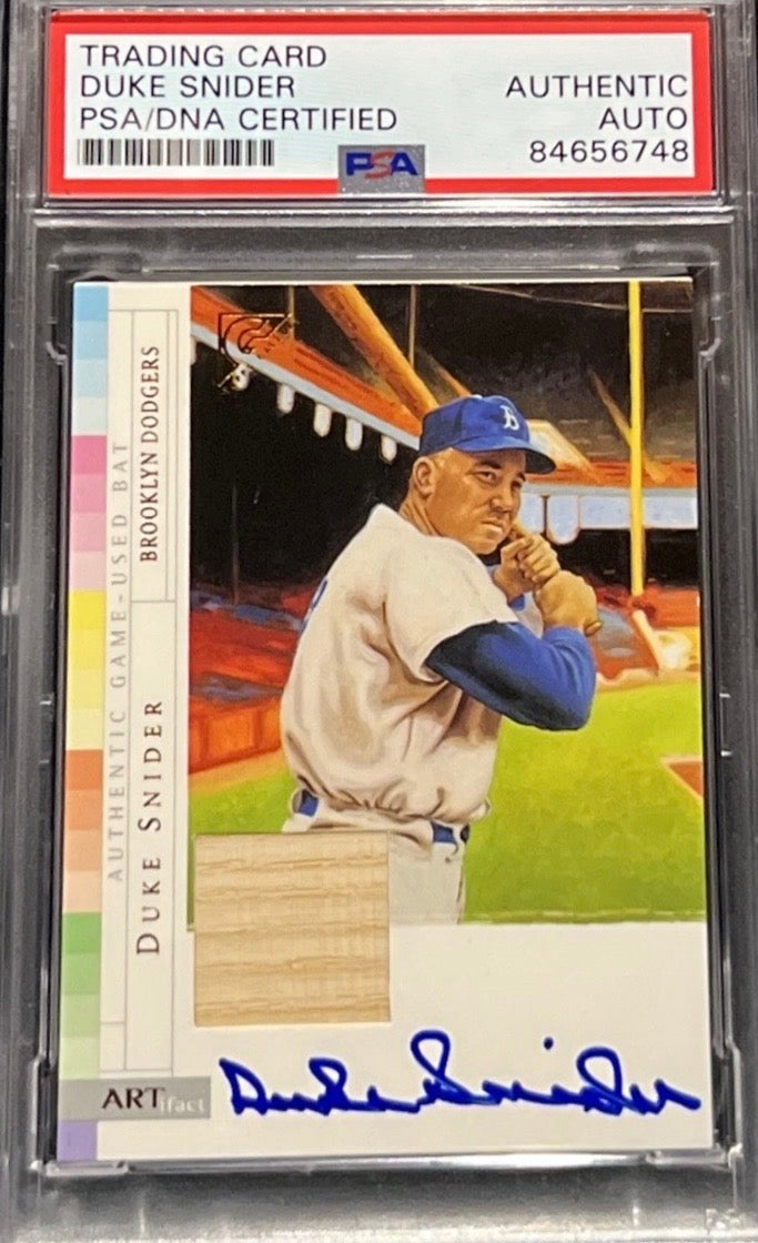 2003 Topps Duke Snyder Auto/Relic