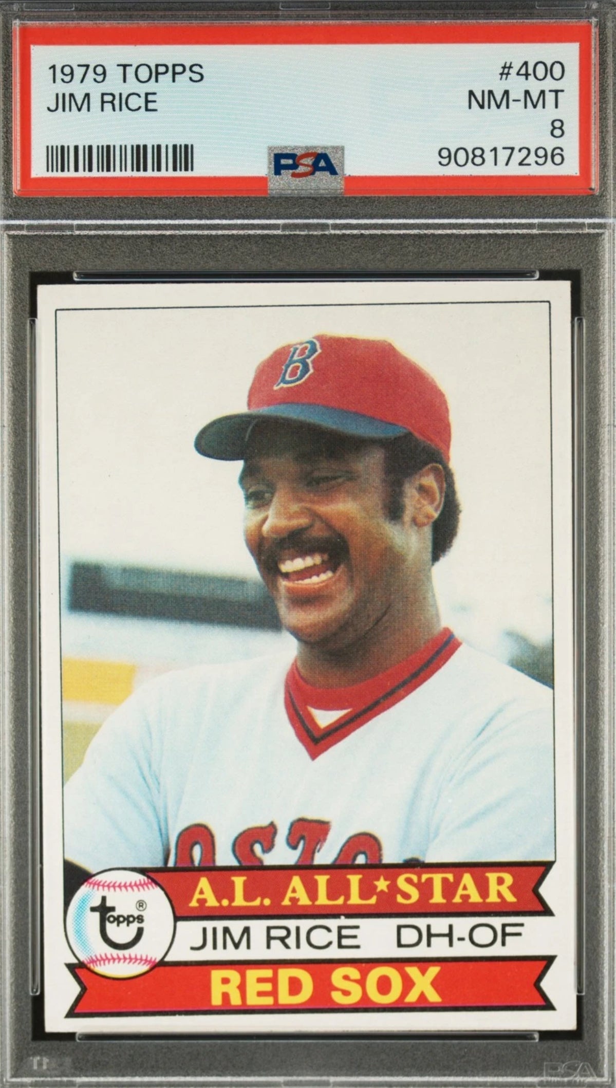 1979 TOPPS #400 JIM RICE PSA 8