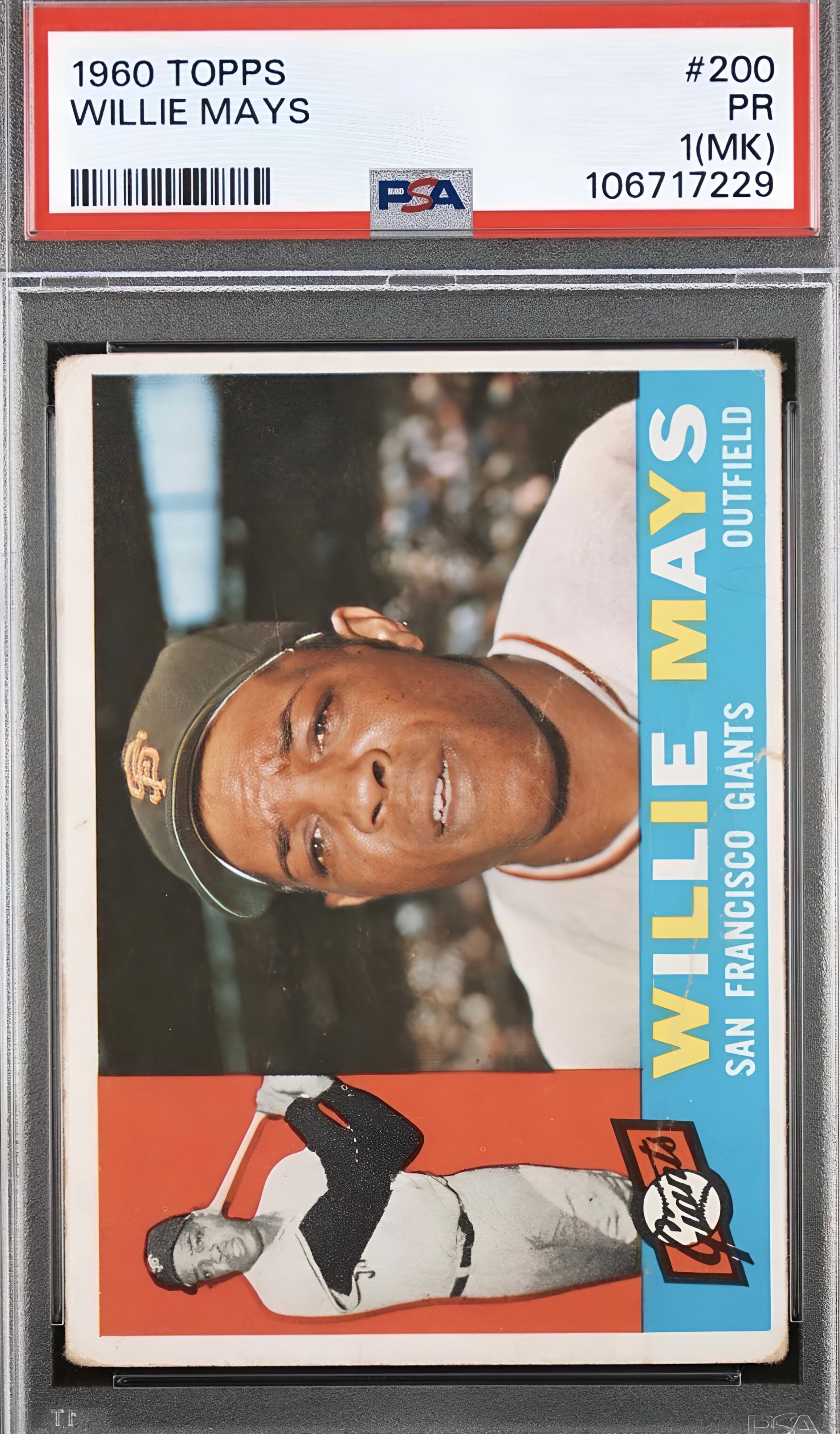 1960 Topps Willie Mays #200 PSA 1 PR