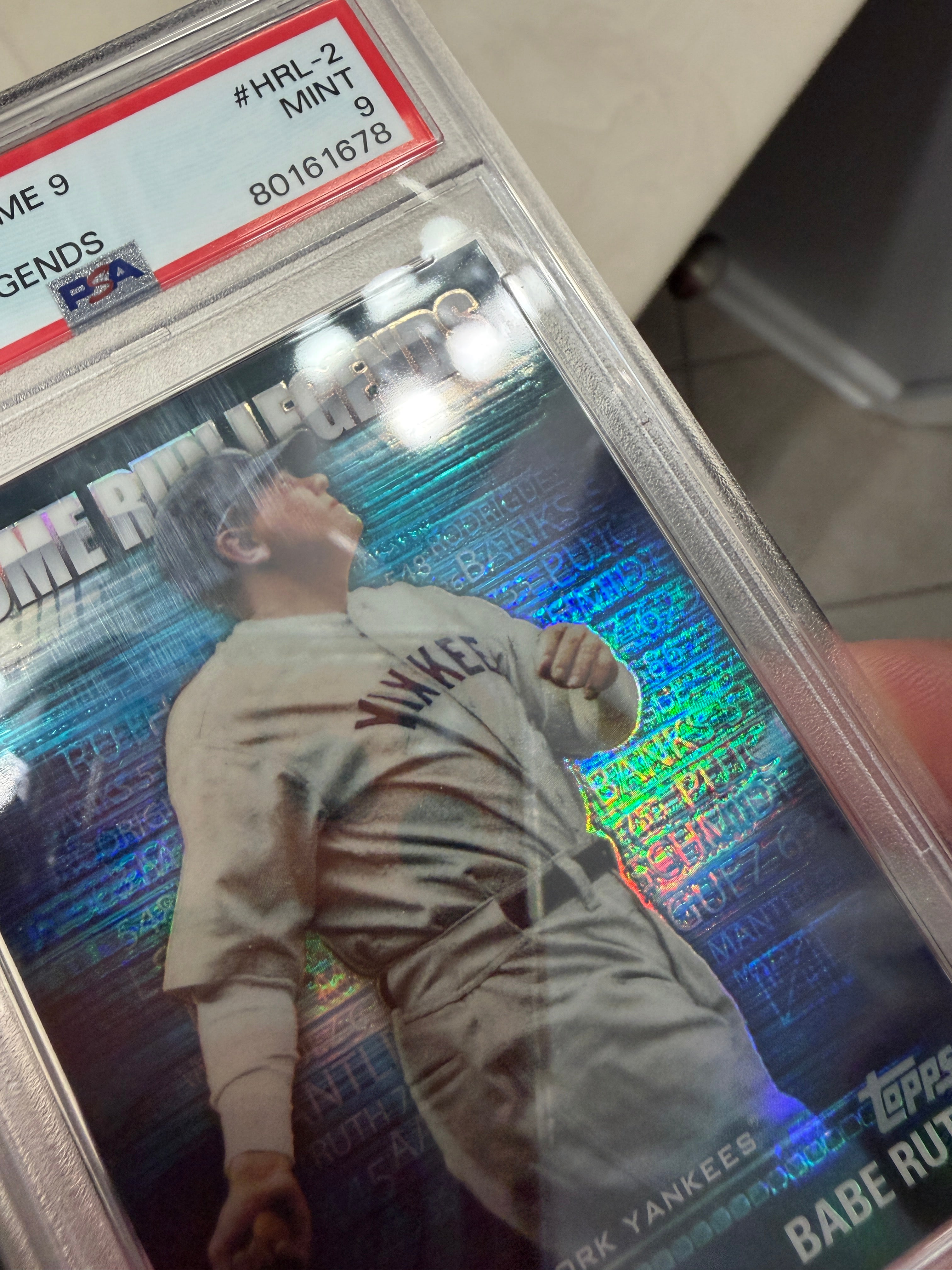 2012 Topps Prime 9 Babe Ruth Yankees Insert Card PSA 9 NEW CASE