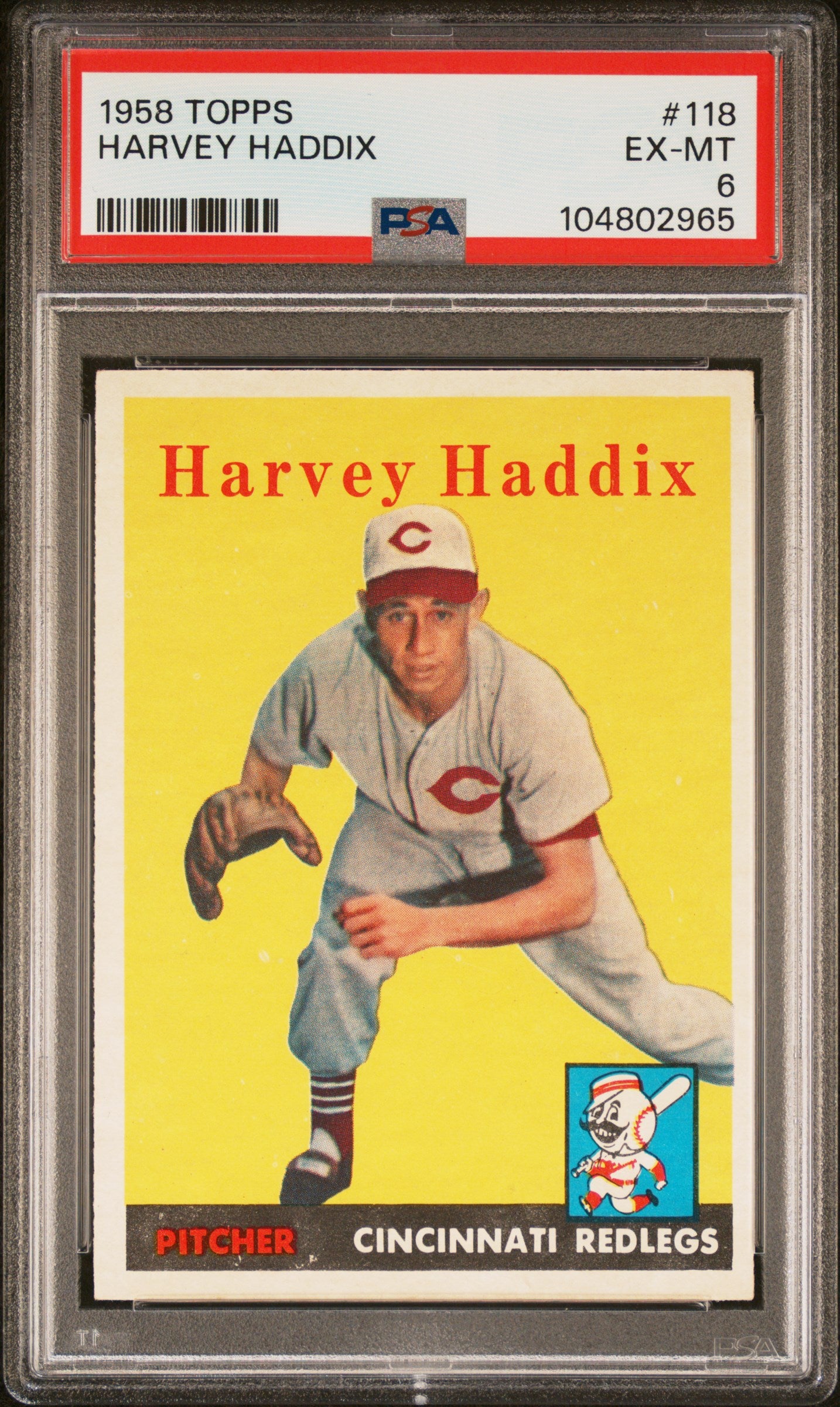 1958  #118 Harvey Haddix Topps