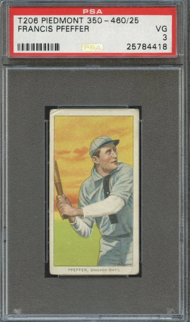 T206 Francis Pfeffer Cubs! ~~ PSA 3 ~~ Piedmont