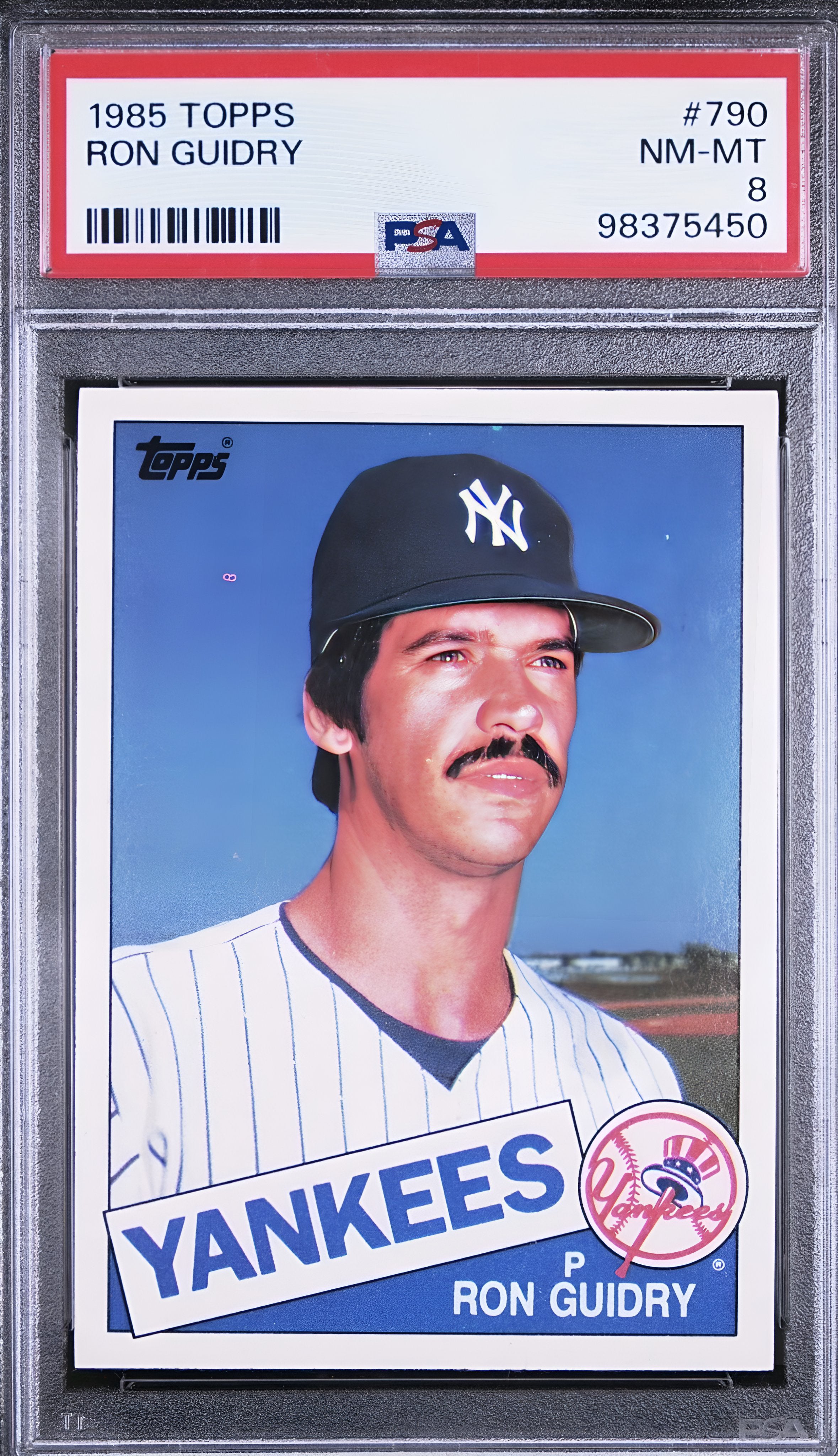 1985 Topps Ron Guidry #790• PSA 8