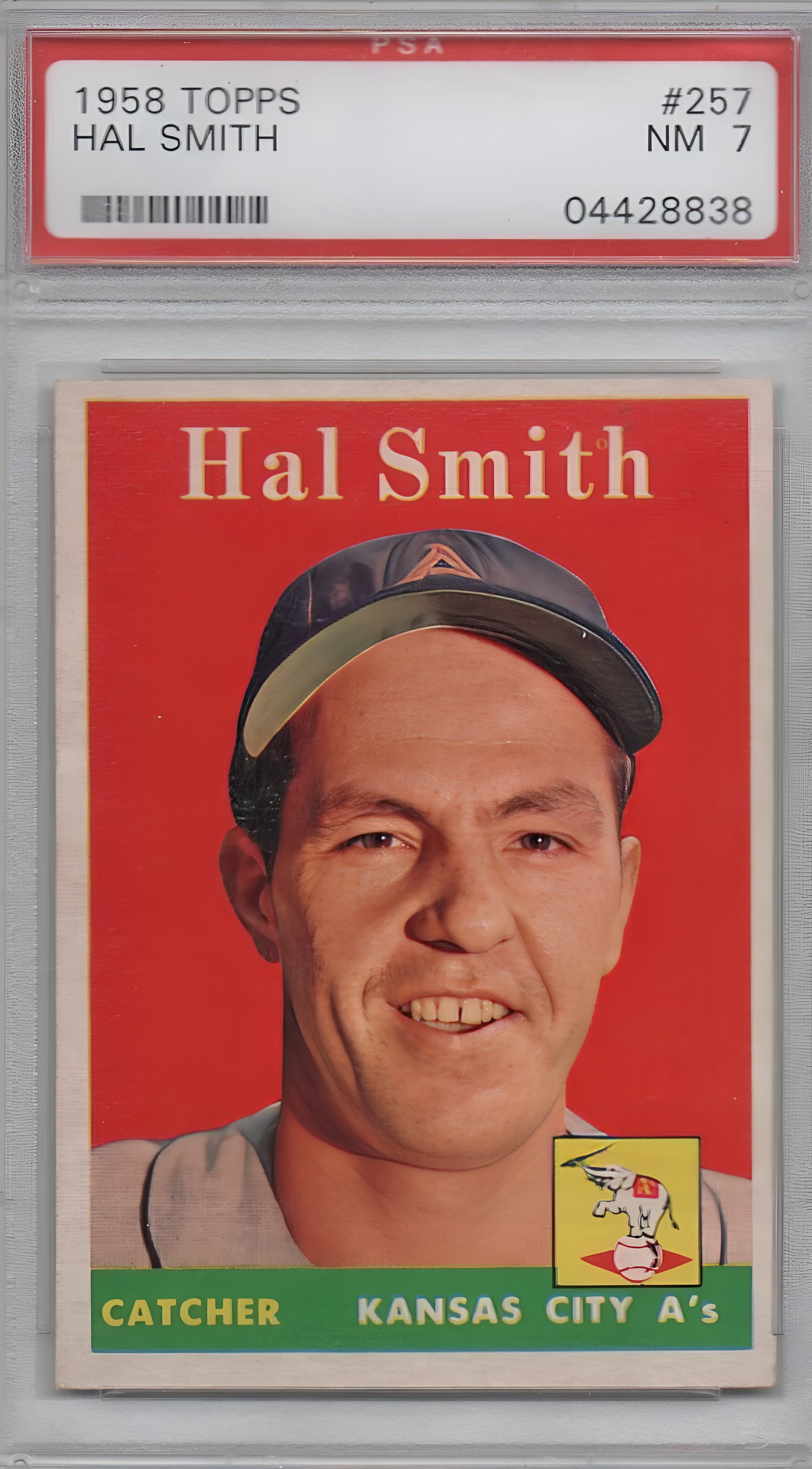 1958 Topps Hal Smith #257 PSA 7