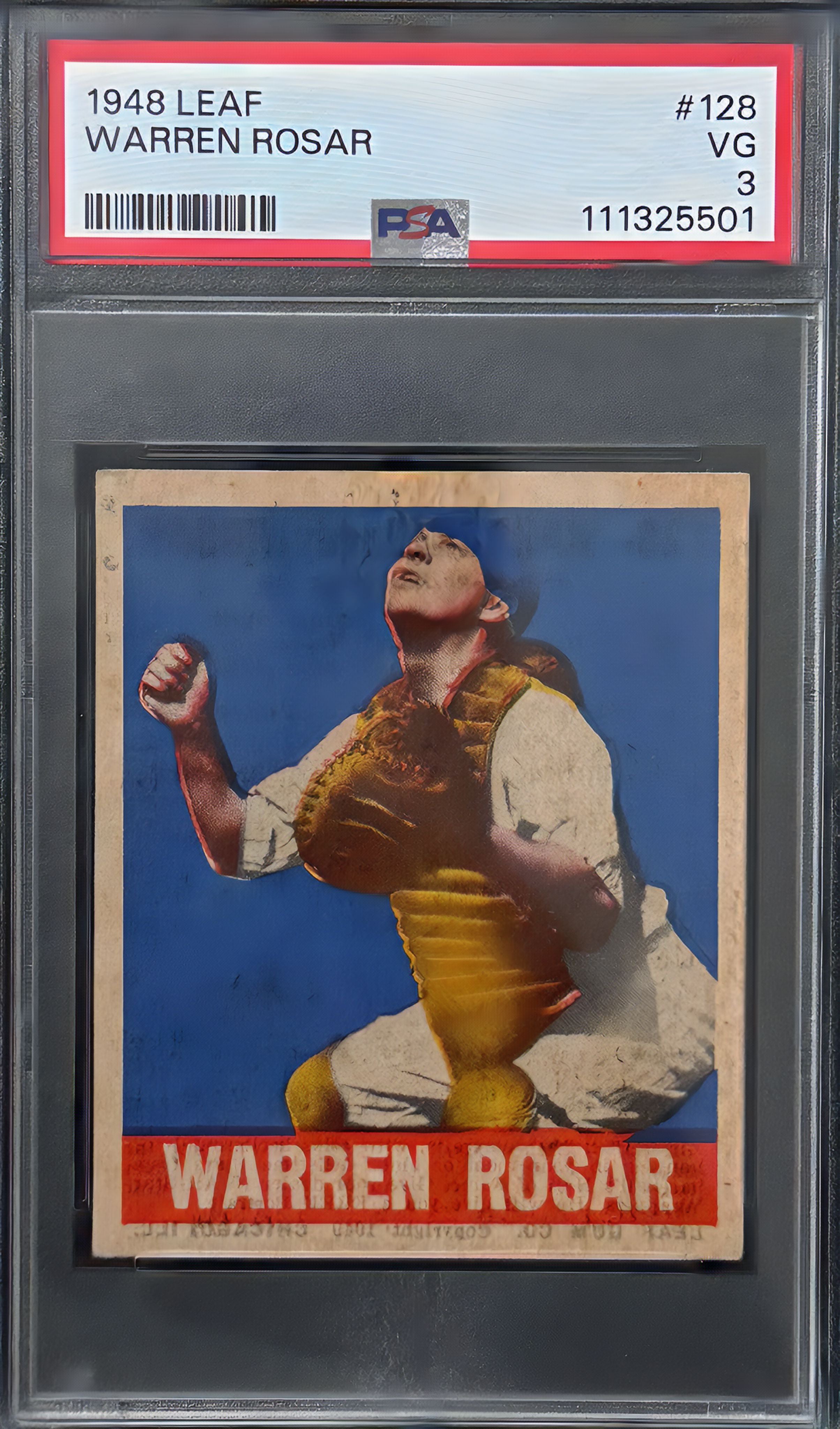1948 Leaf Warren (Buddy) Rosar PSA 3 #128