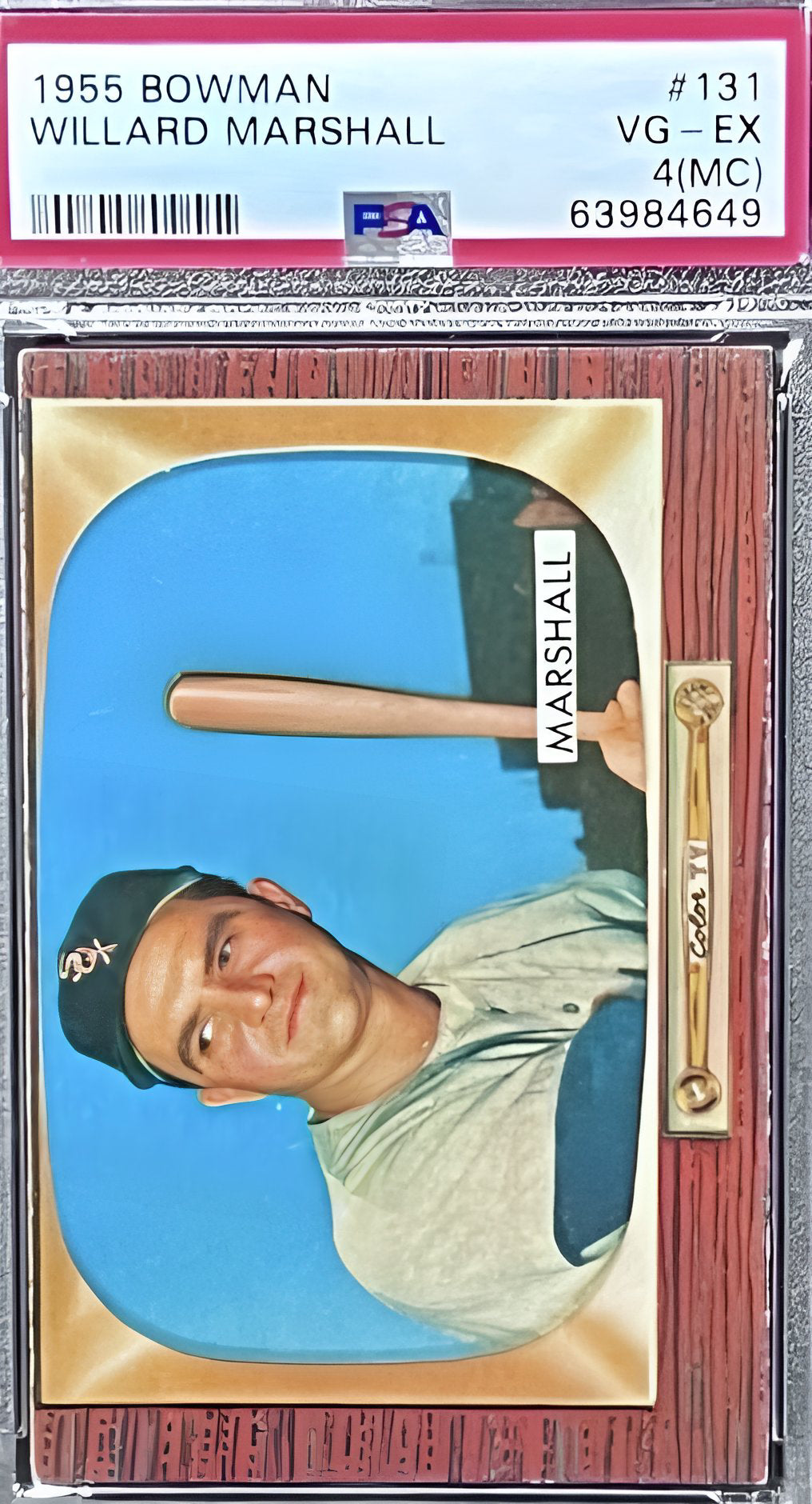 1955 Bowman Willard Marshall #131 Chicago White Sox PSA 4