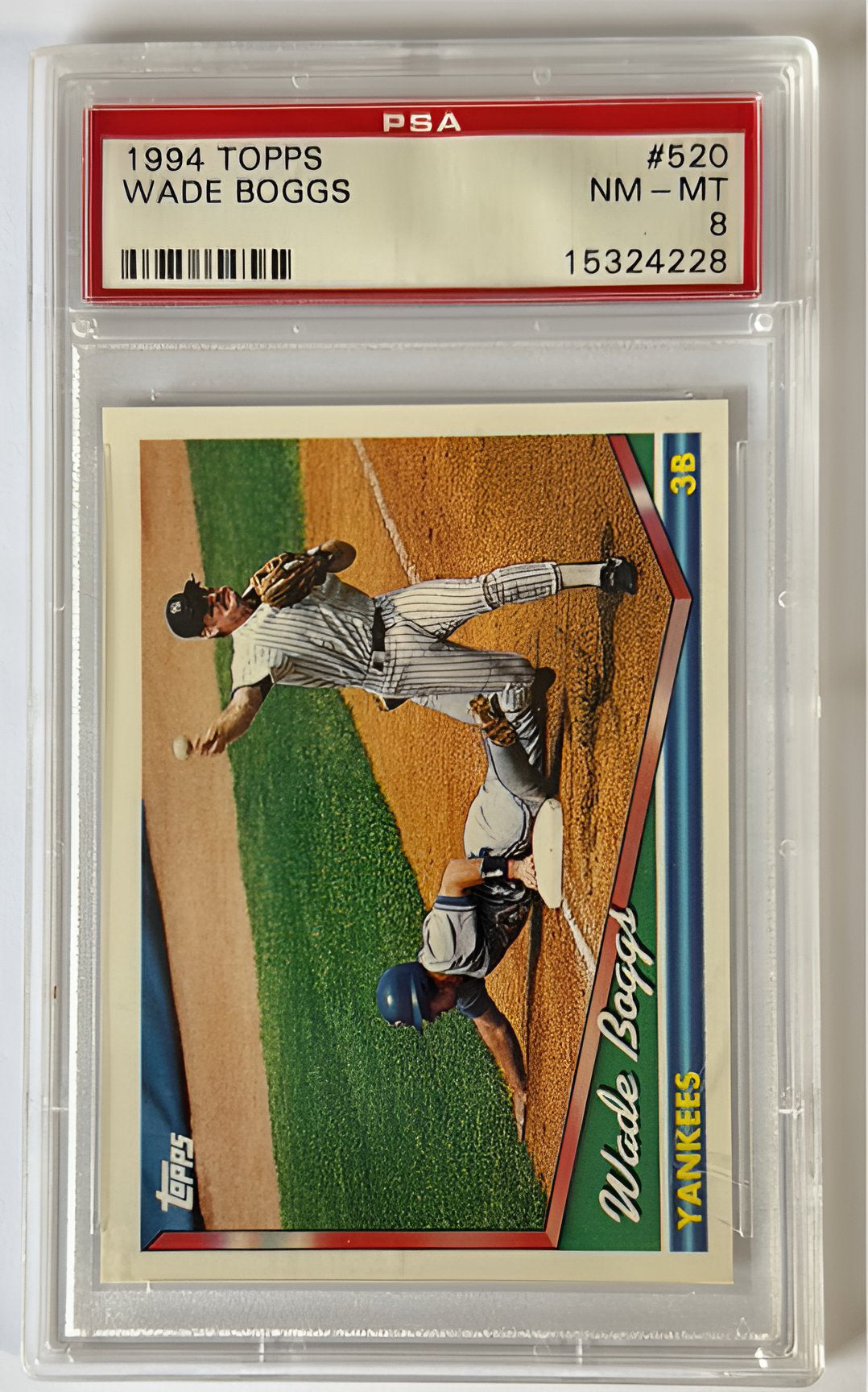 1994 Topps Wade Boggs #520 PSA 8