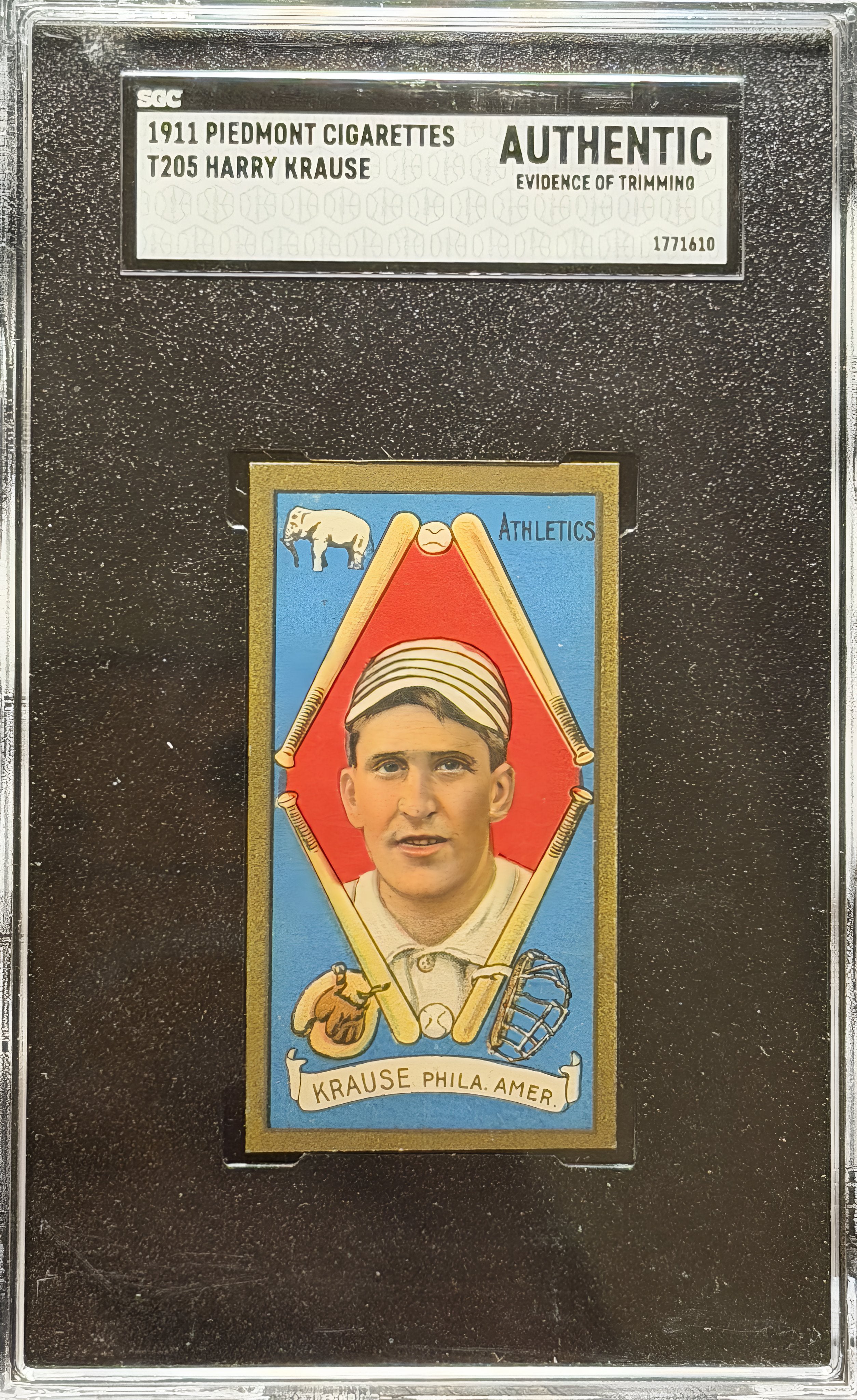 1911 T205 Harry Krause, Gorgeous
