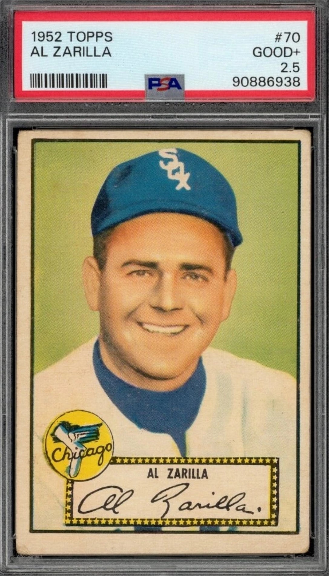 1952 Topps Set-Break # 70 Al Zarilla PSA 2.5