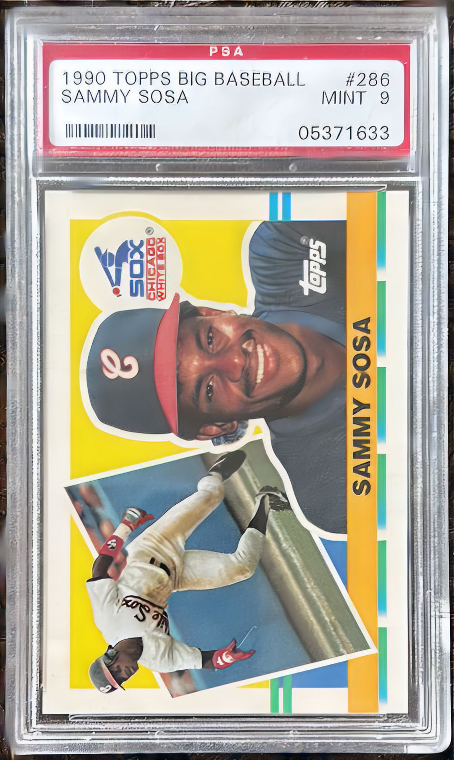 1990 Topps Big Baseball Sammy Sosa PSA 9