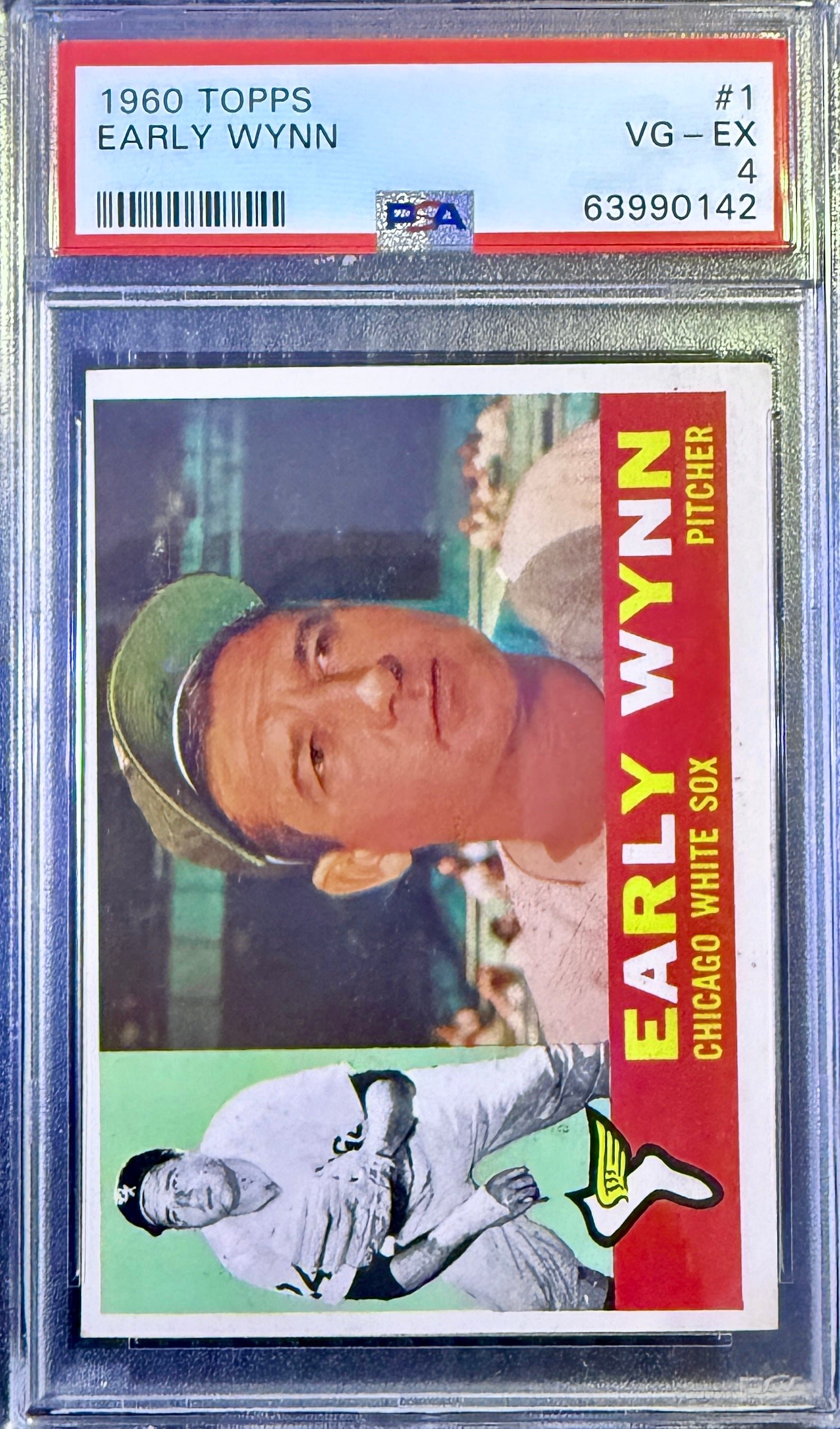 1960 Topps Early Wynn #1 Chicago HOF PSA 4
