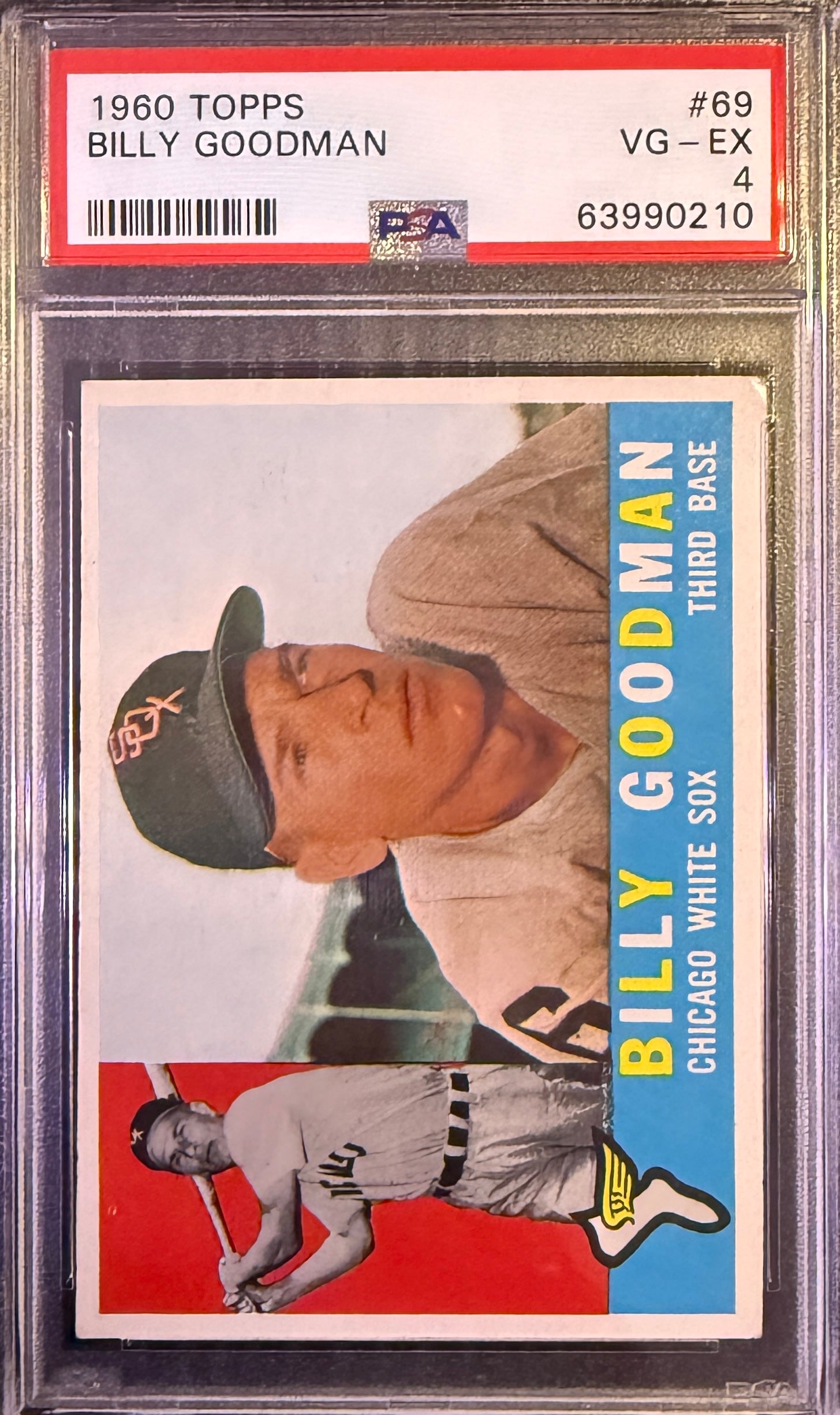 1960 Topps Billy Goodman #69 White Sox PSA 4