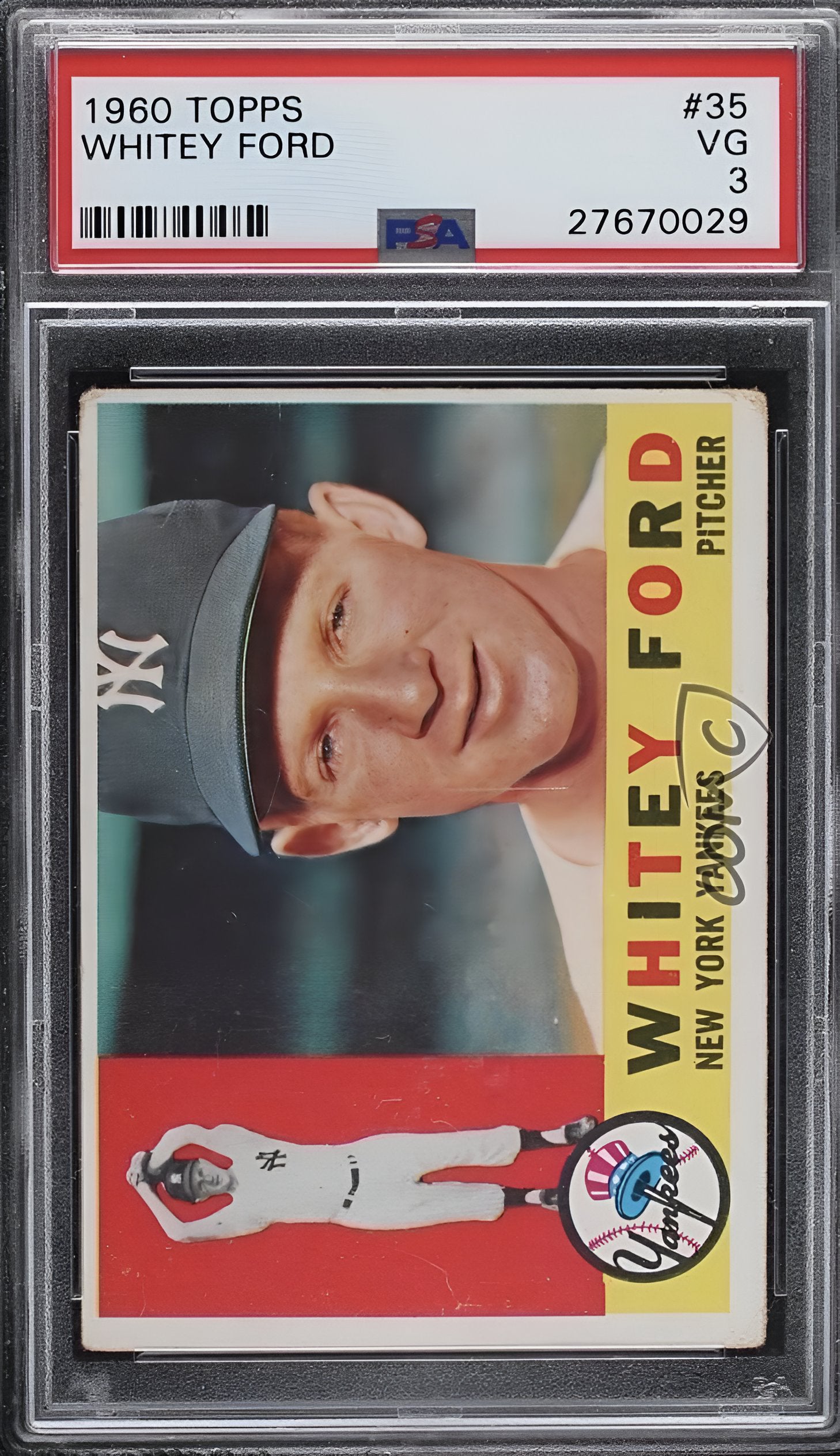 1960 Topps Whitey Ford #35 PSA 3 VG