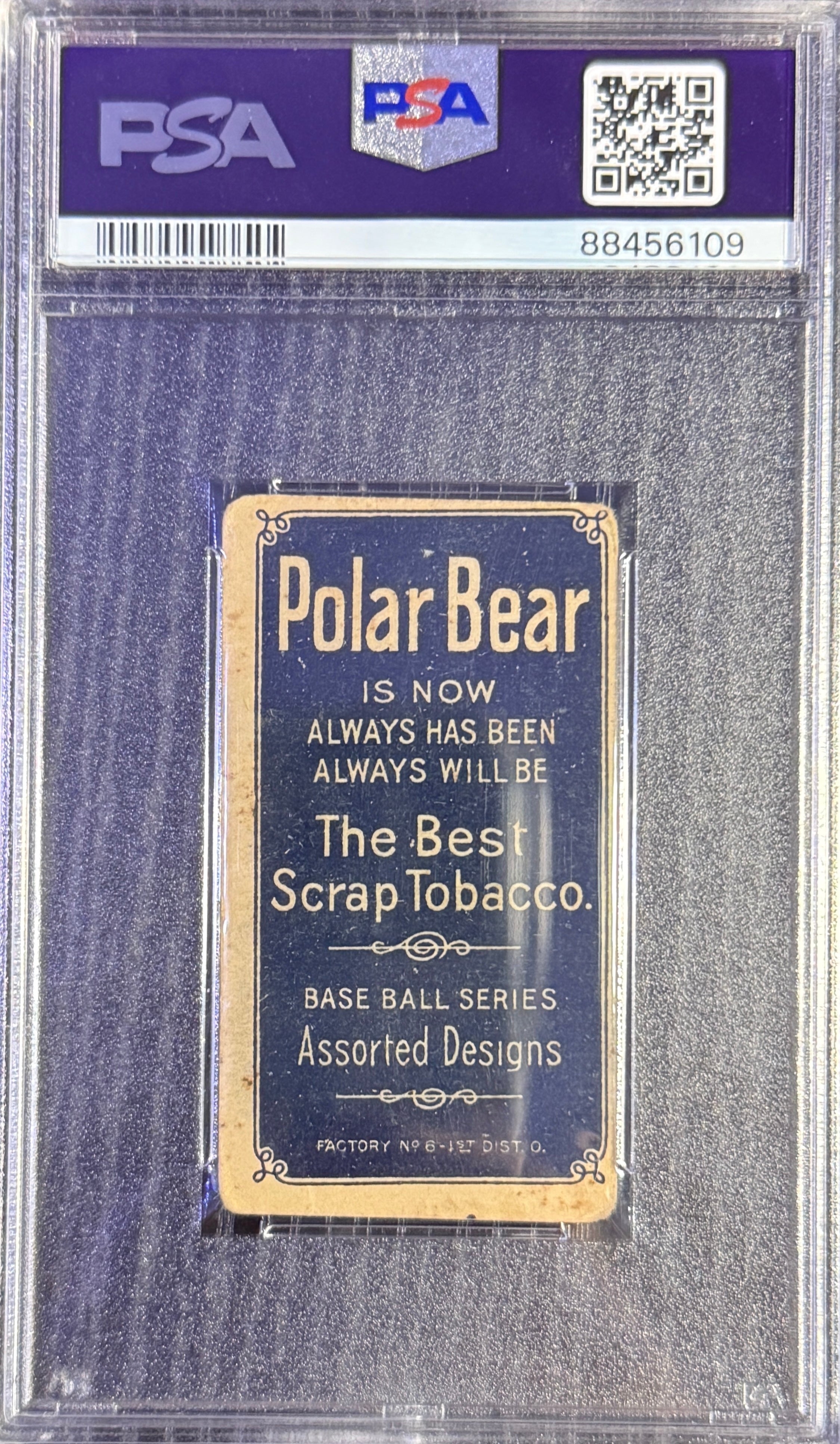 T206 Wid Conroy PSA 2.0 Polar Bear back