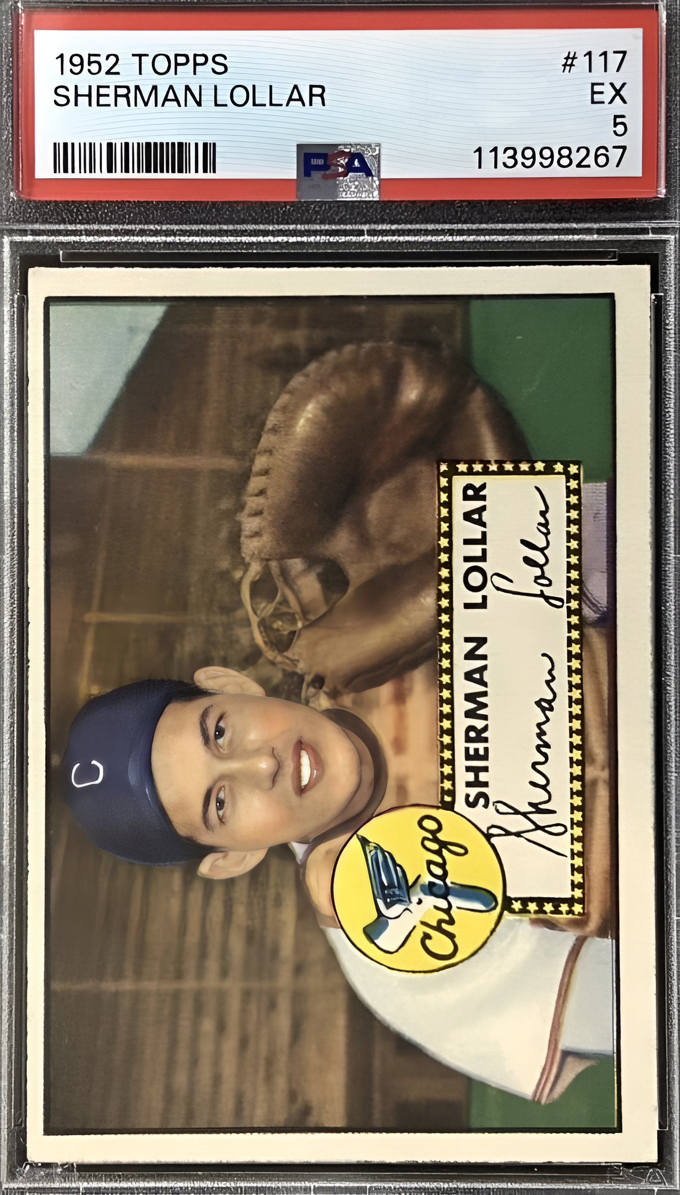 1952 Topps - Sherman Lollar #117 Chicago PSA 5