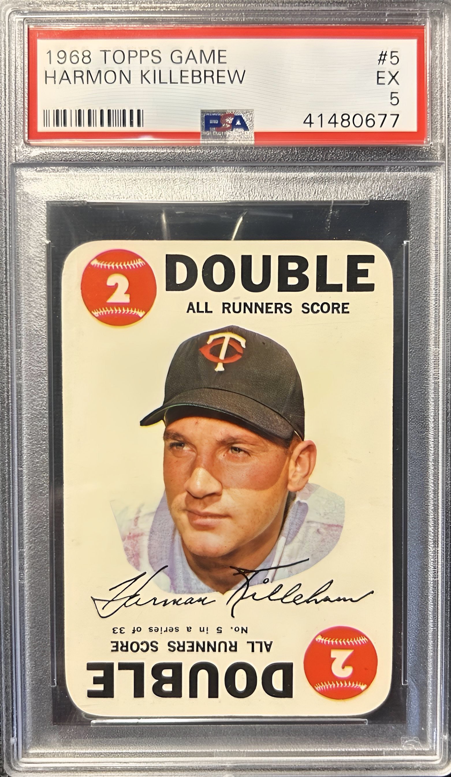 Harmon Killebrew 1968 Topps Game PSA 5