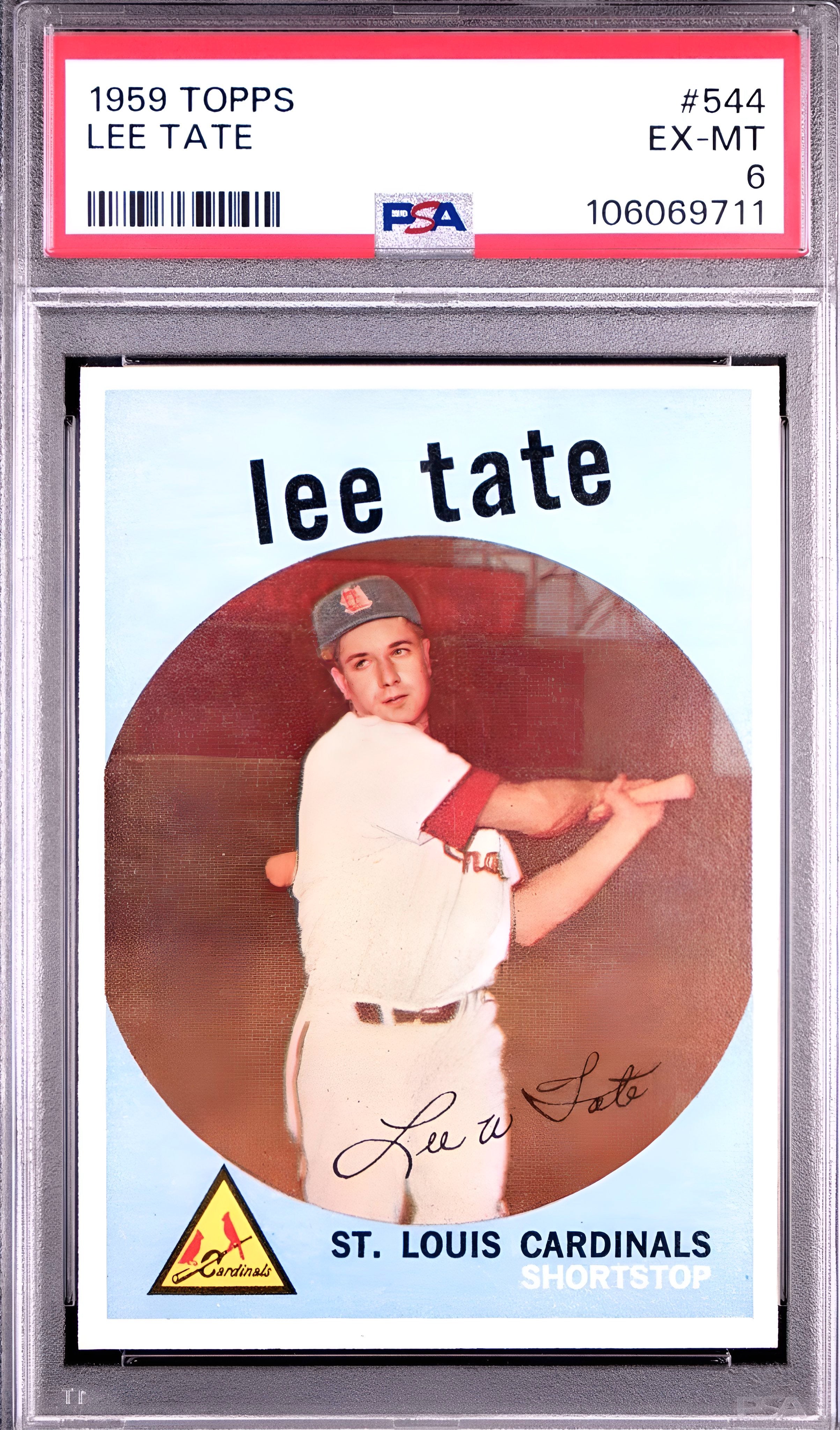 1959 Topps - Lee Tate #544 PSA 6