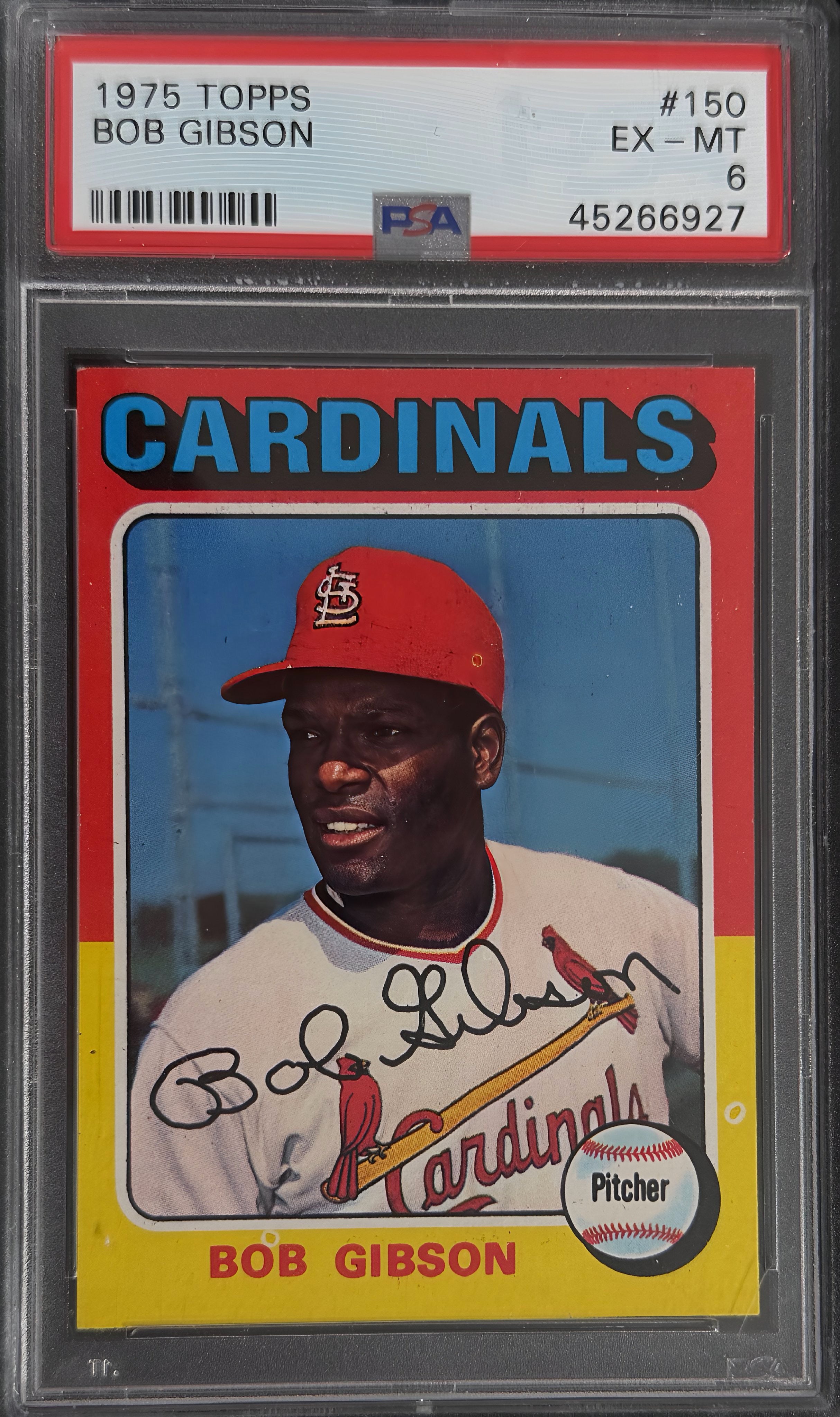 1975 Topps Bob Gibson #150 PSA 6