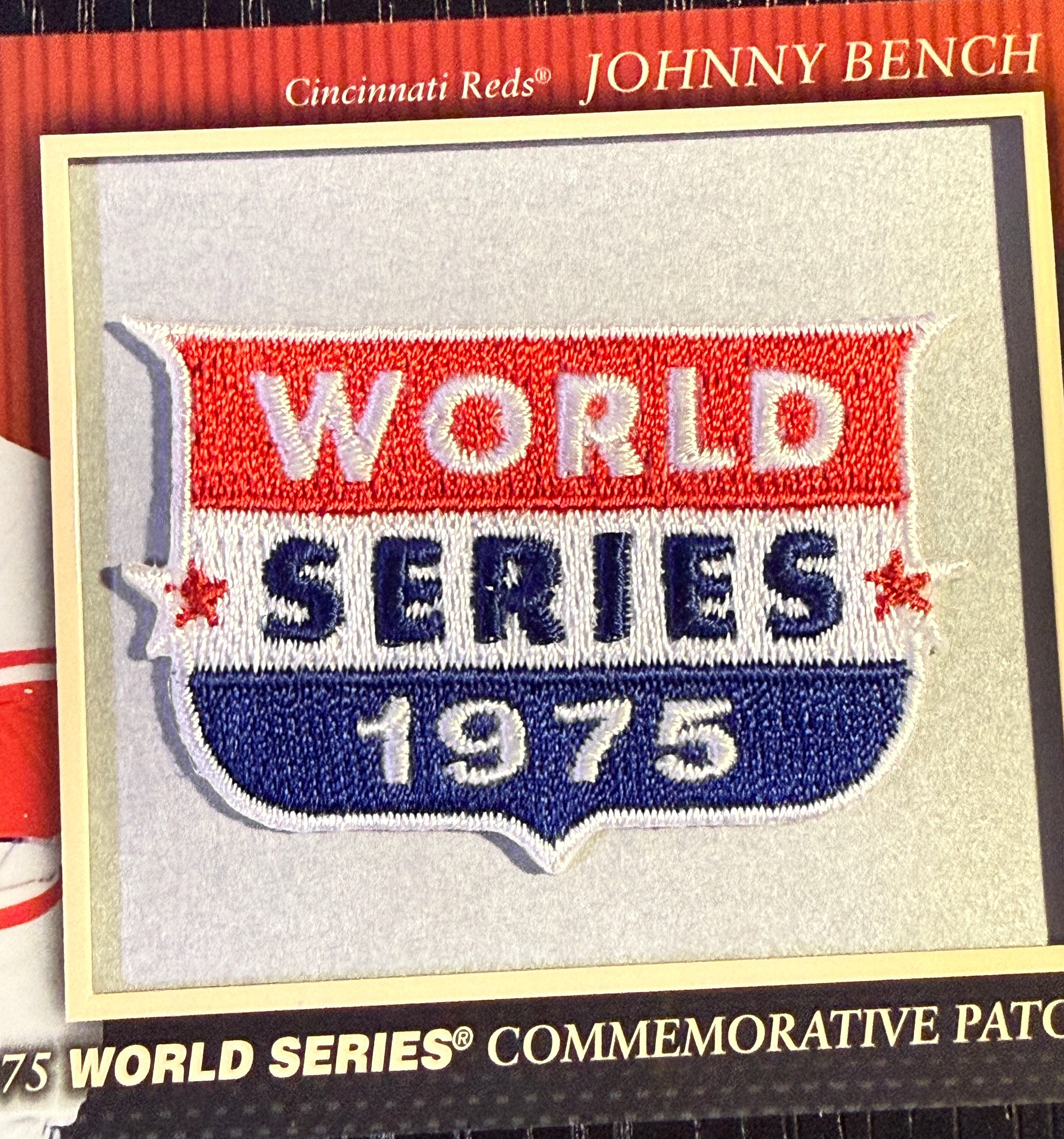 Johnny Bench 2010 Topps 1975 World Series patch