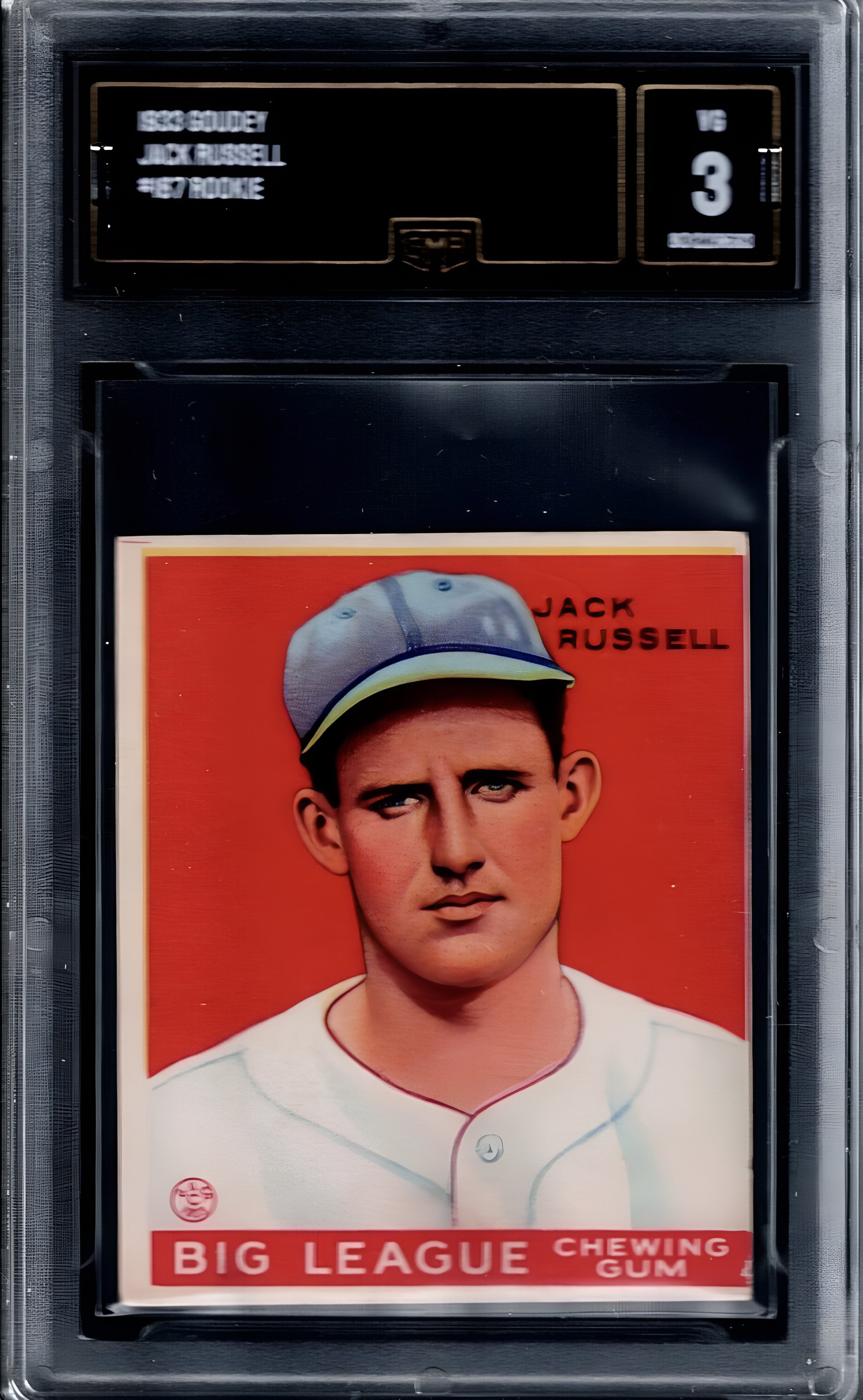 1933 Goudey #167 Jack RUSSELL RC - GMA 3 - Washington Senators