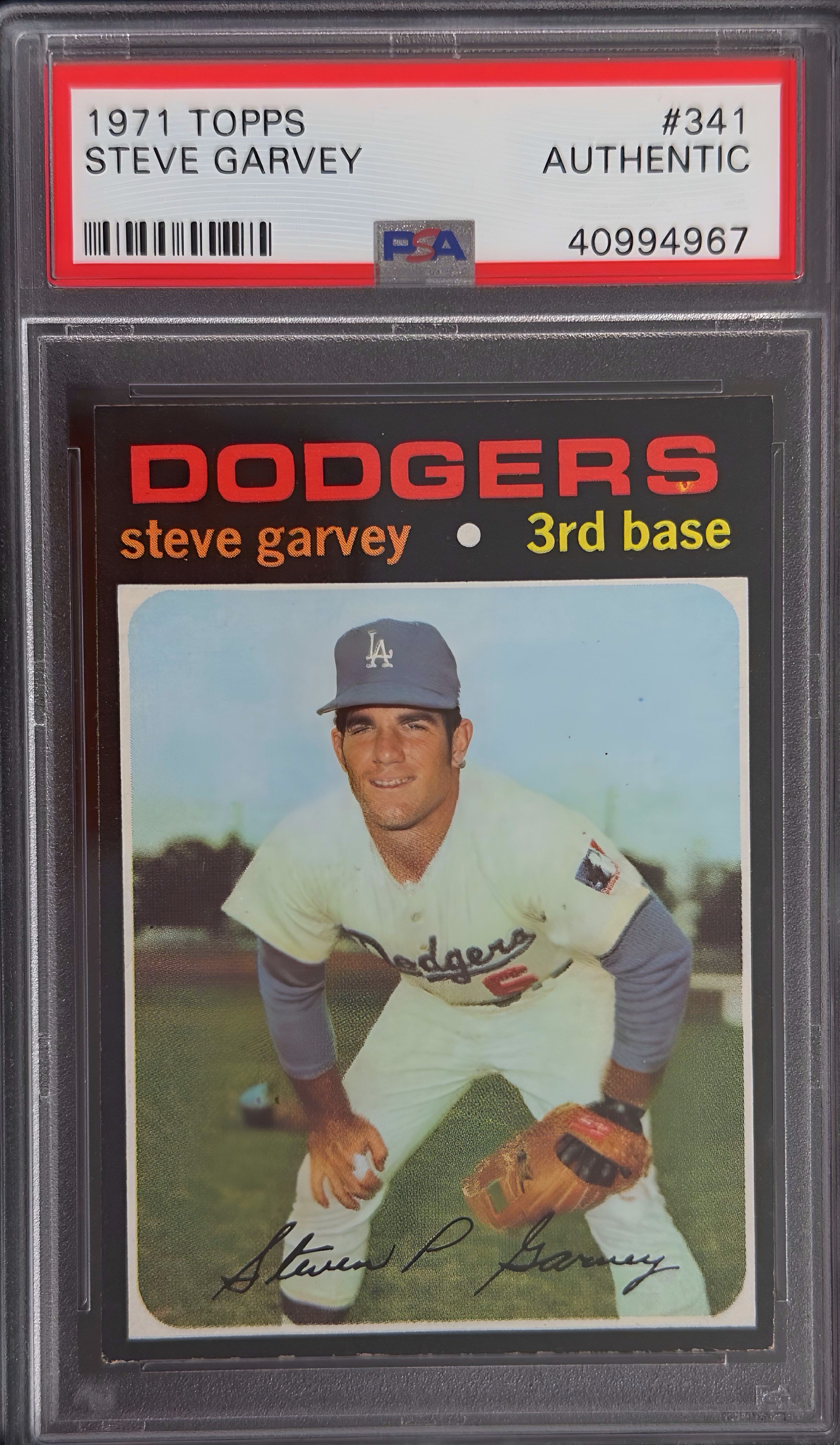 1971 Topps #341 Steve Garvey Rookie Authentic