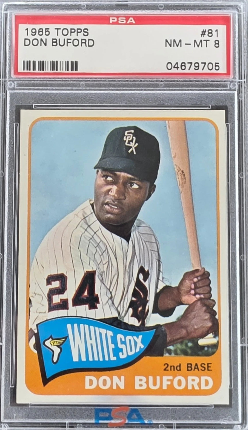 1965 Topps #81 Don Buford PSA 8