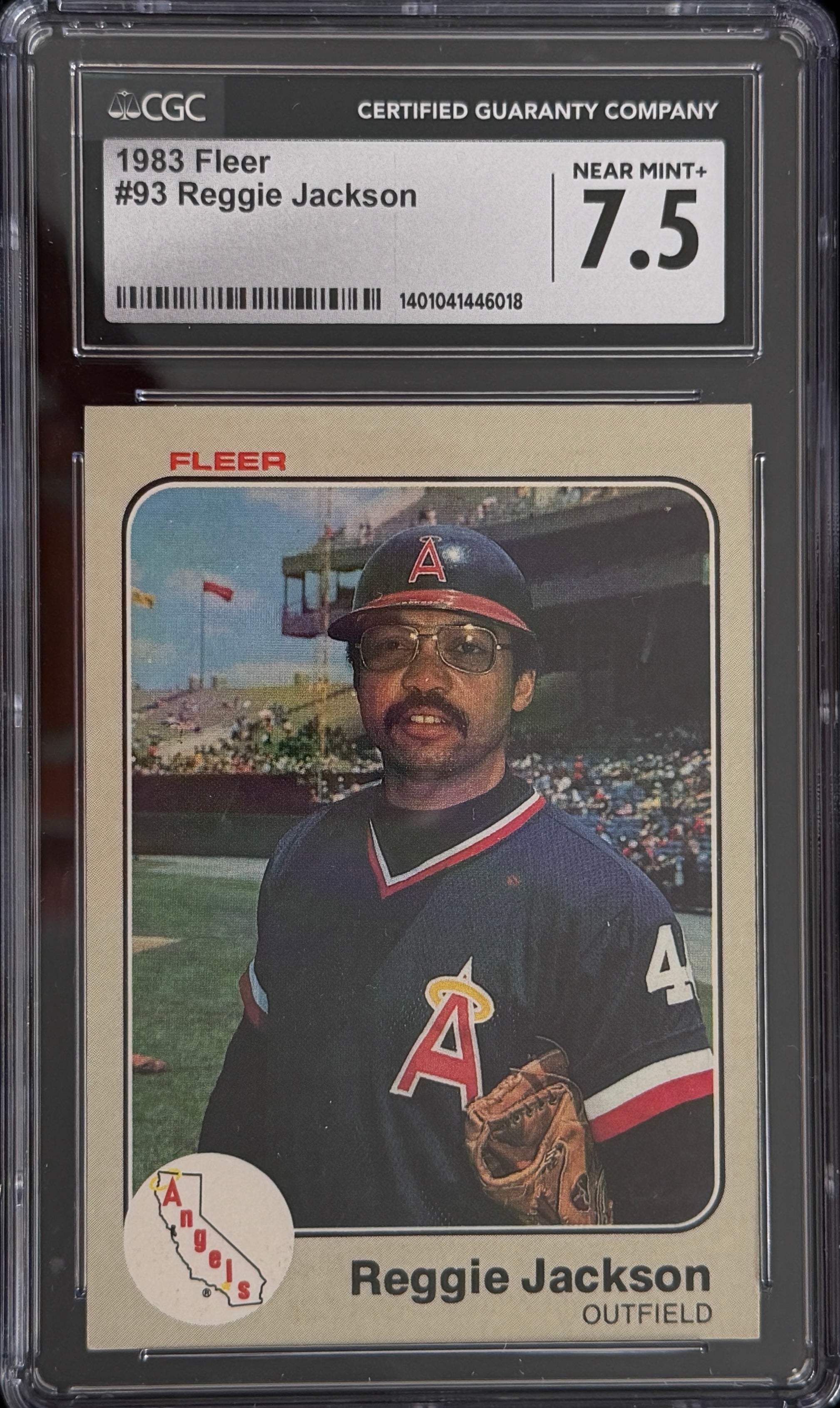 1983 Fleer #93 Reggie Jackson (CGC 7.5)