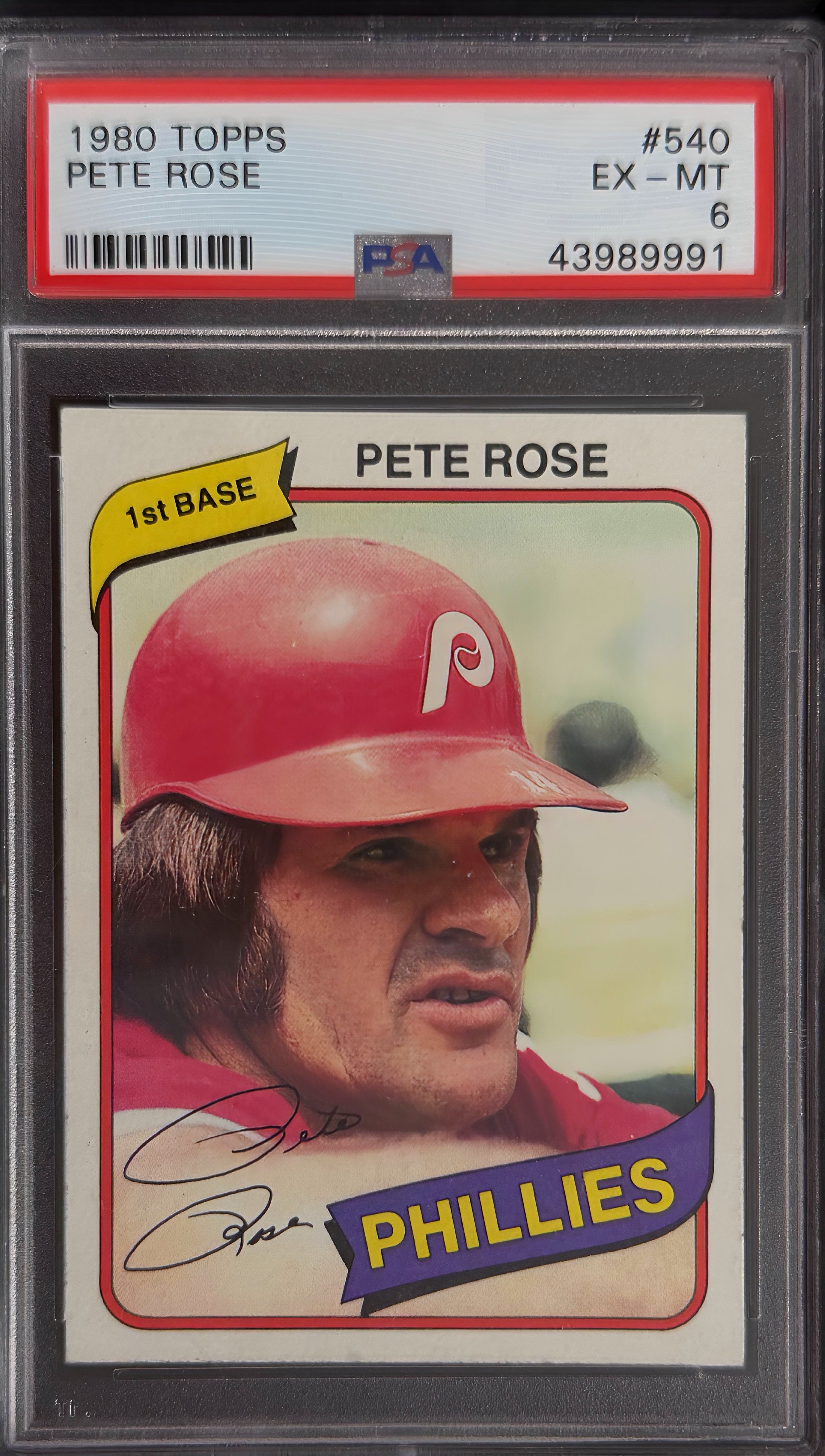 1980 Topps Pete Rose  #530 • PSA 6