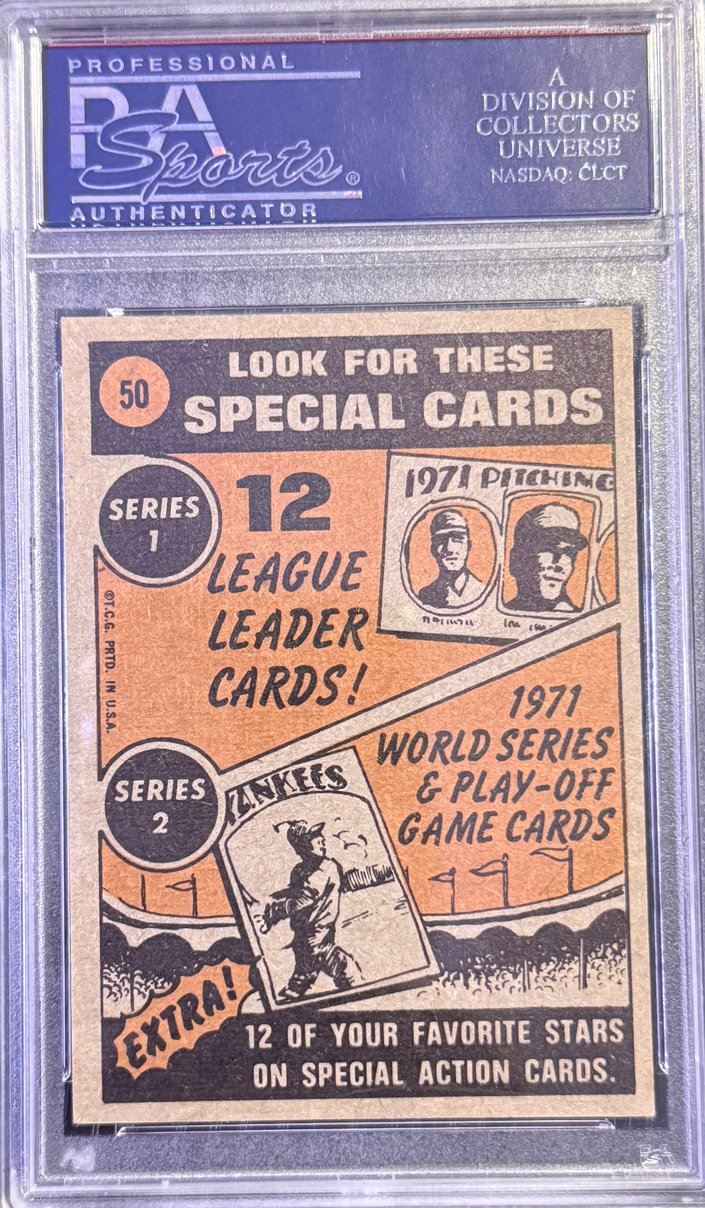 1972 Topps - In Action Willie Mays #50 PSA 6