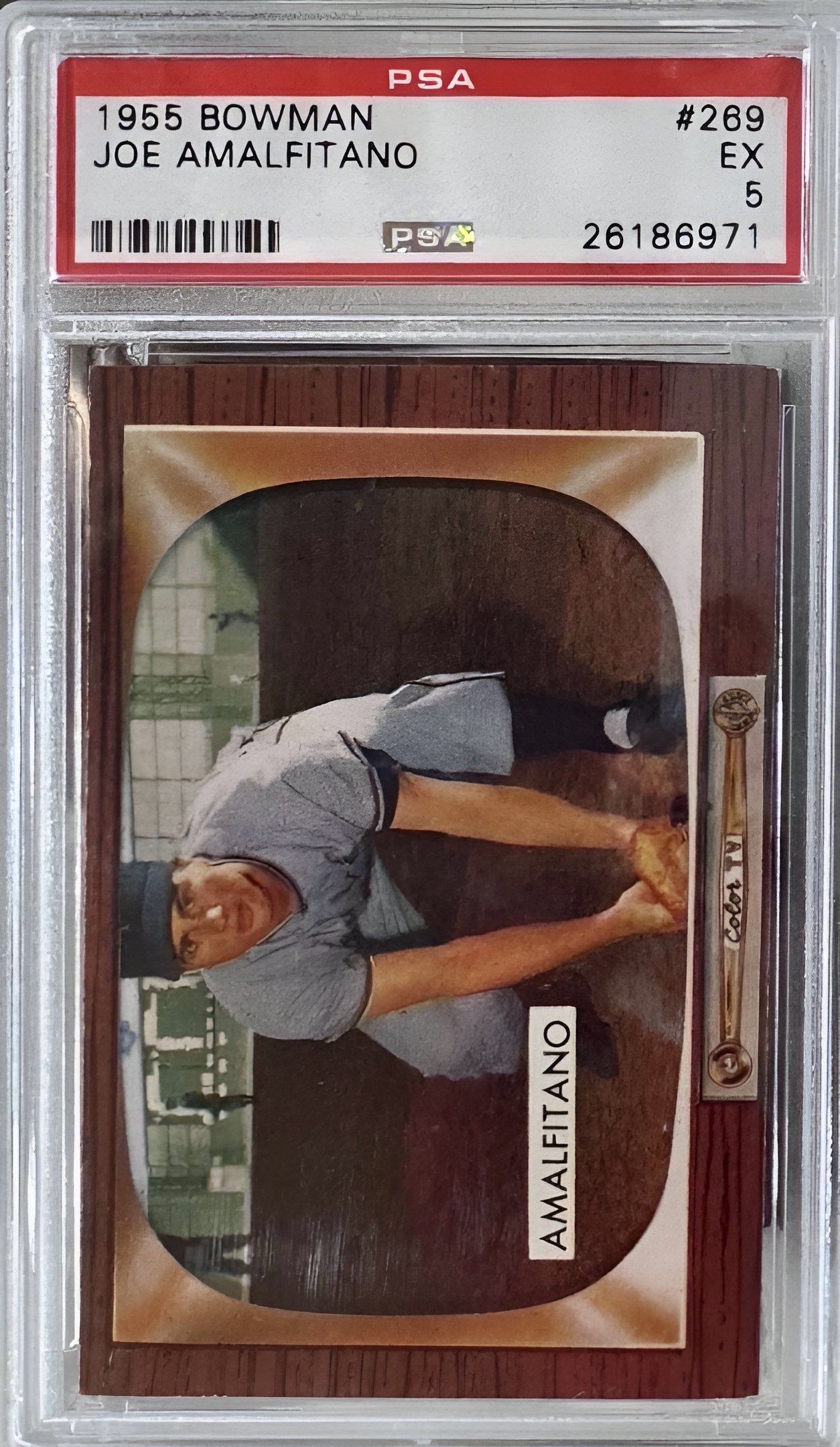 1955 Bowman Joe Amalfitano Baseball Card PSA Graded EX 5