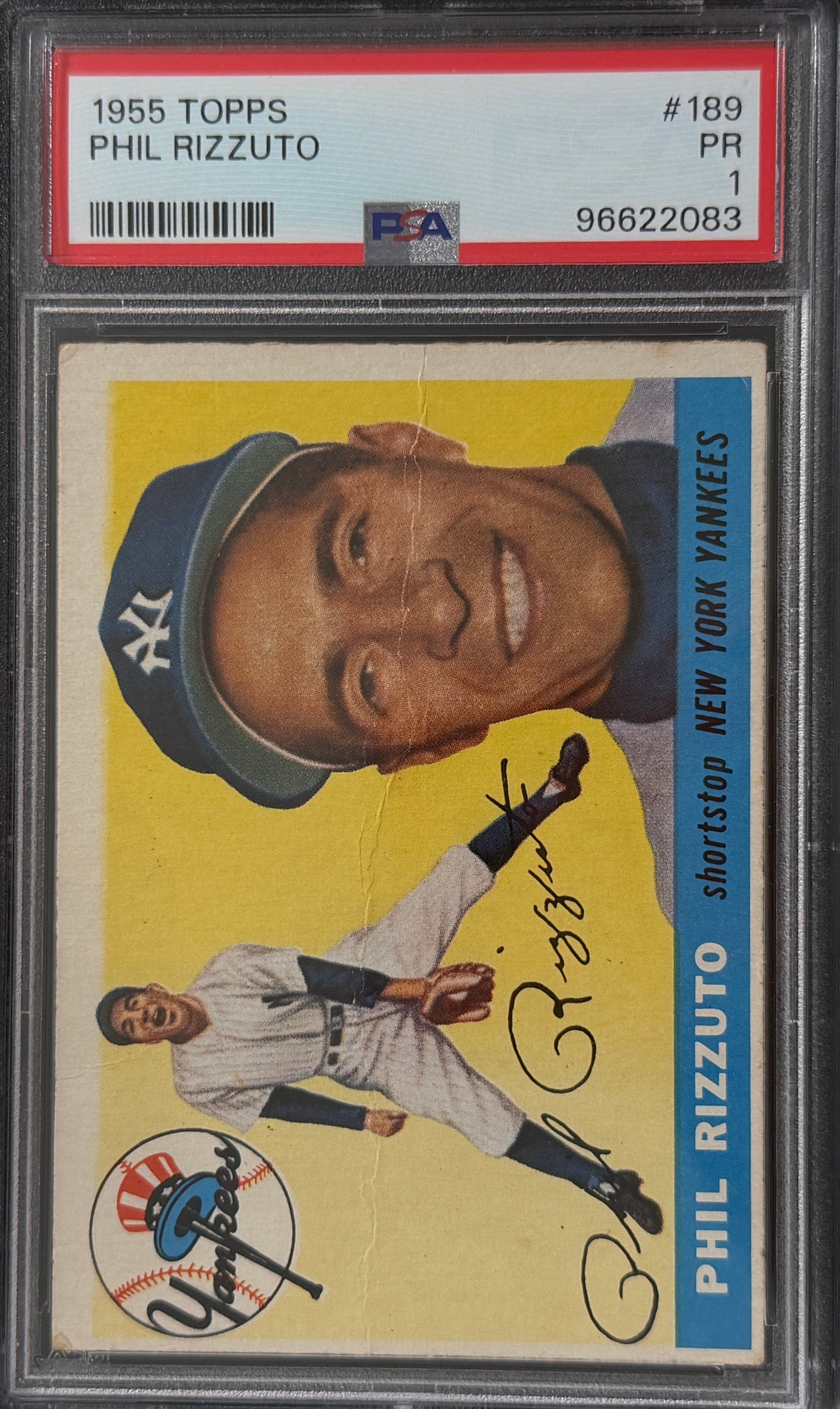 1955 Topps -Phil Rizzuto PSA 1 Yankees
