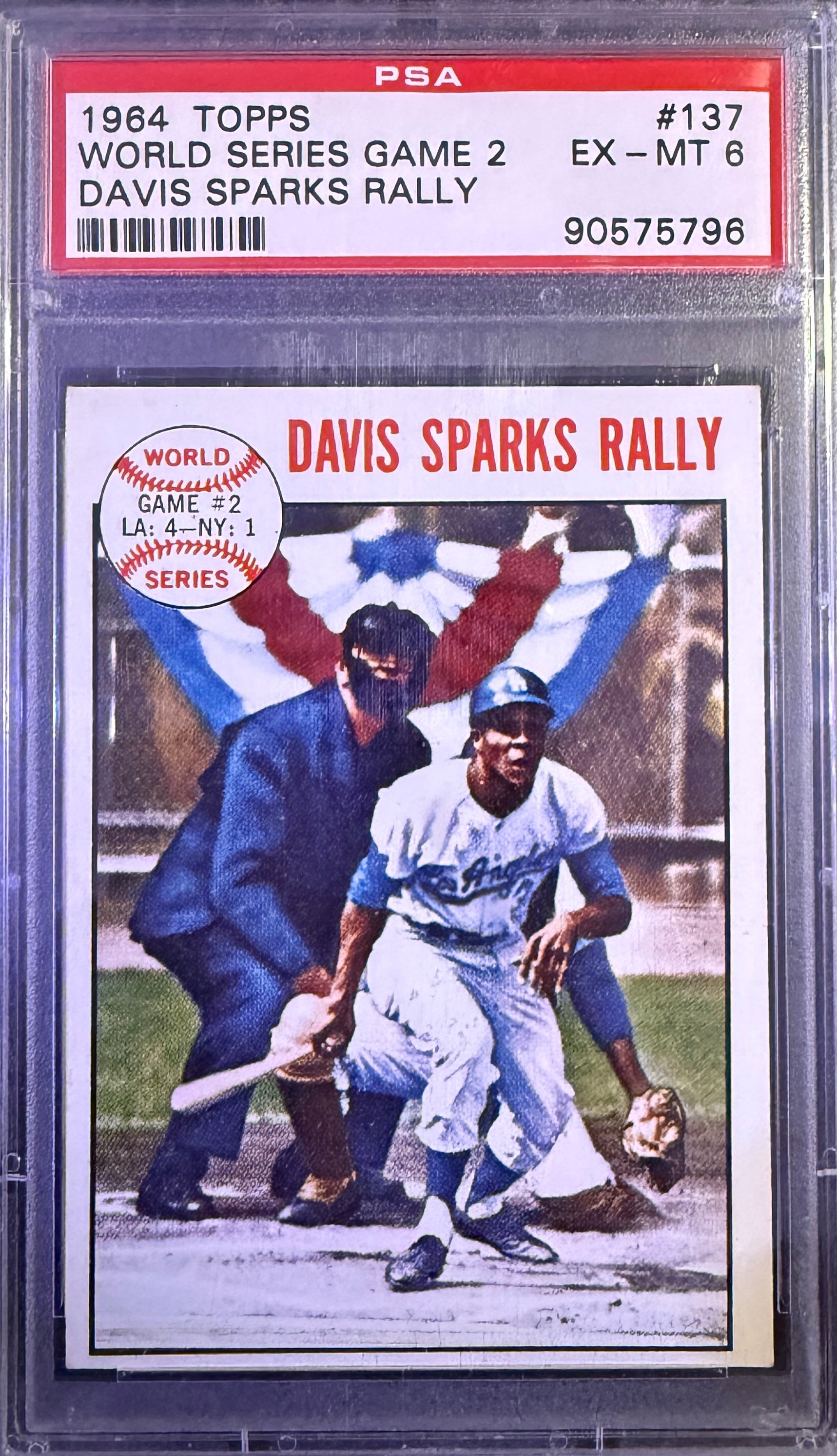 1964 Topps PSA 6 World Series Game 2, #137