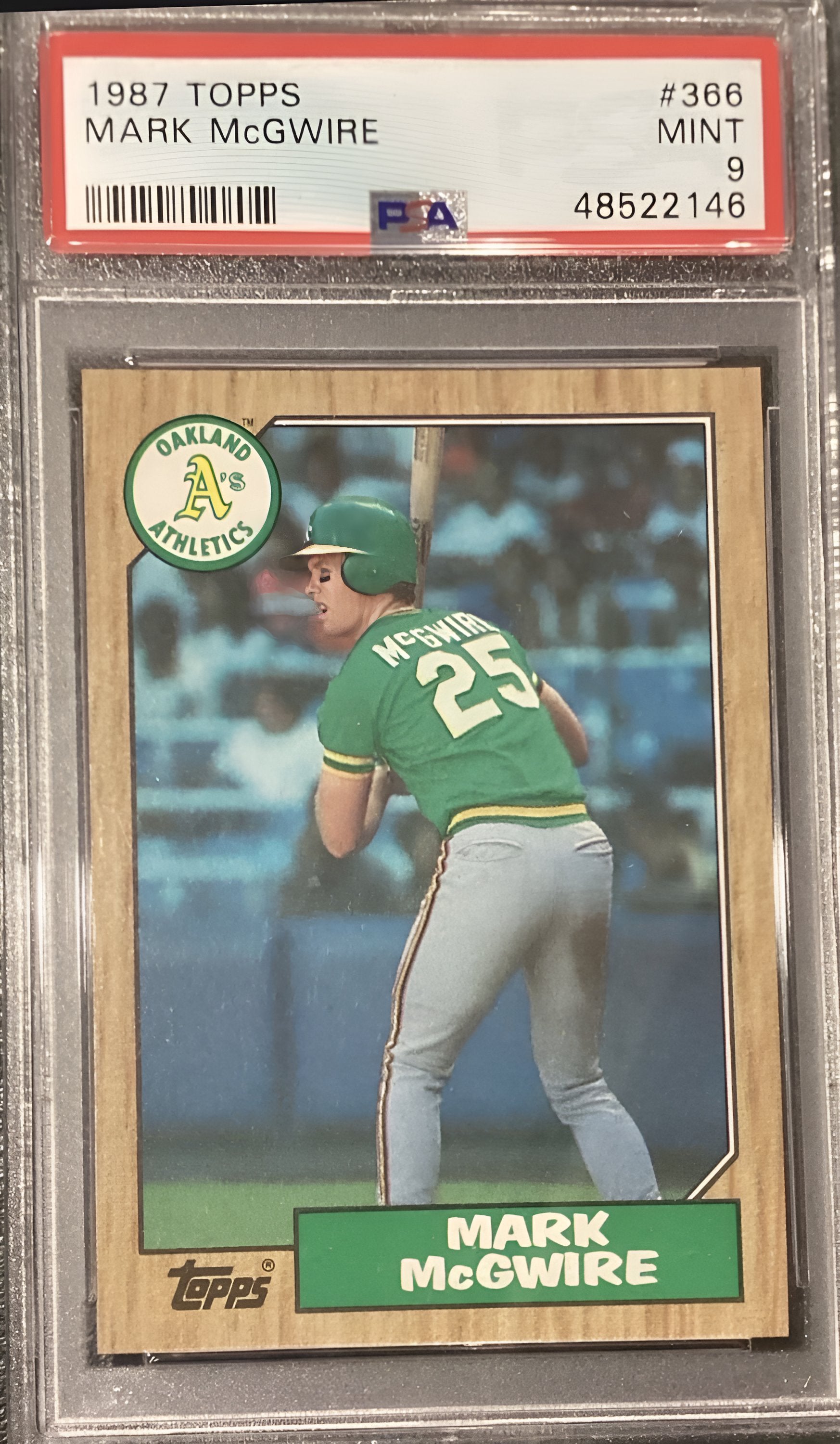 1987 Topps Mark McGuire  #366• PSA 5 Rookie
