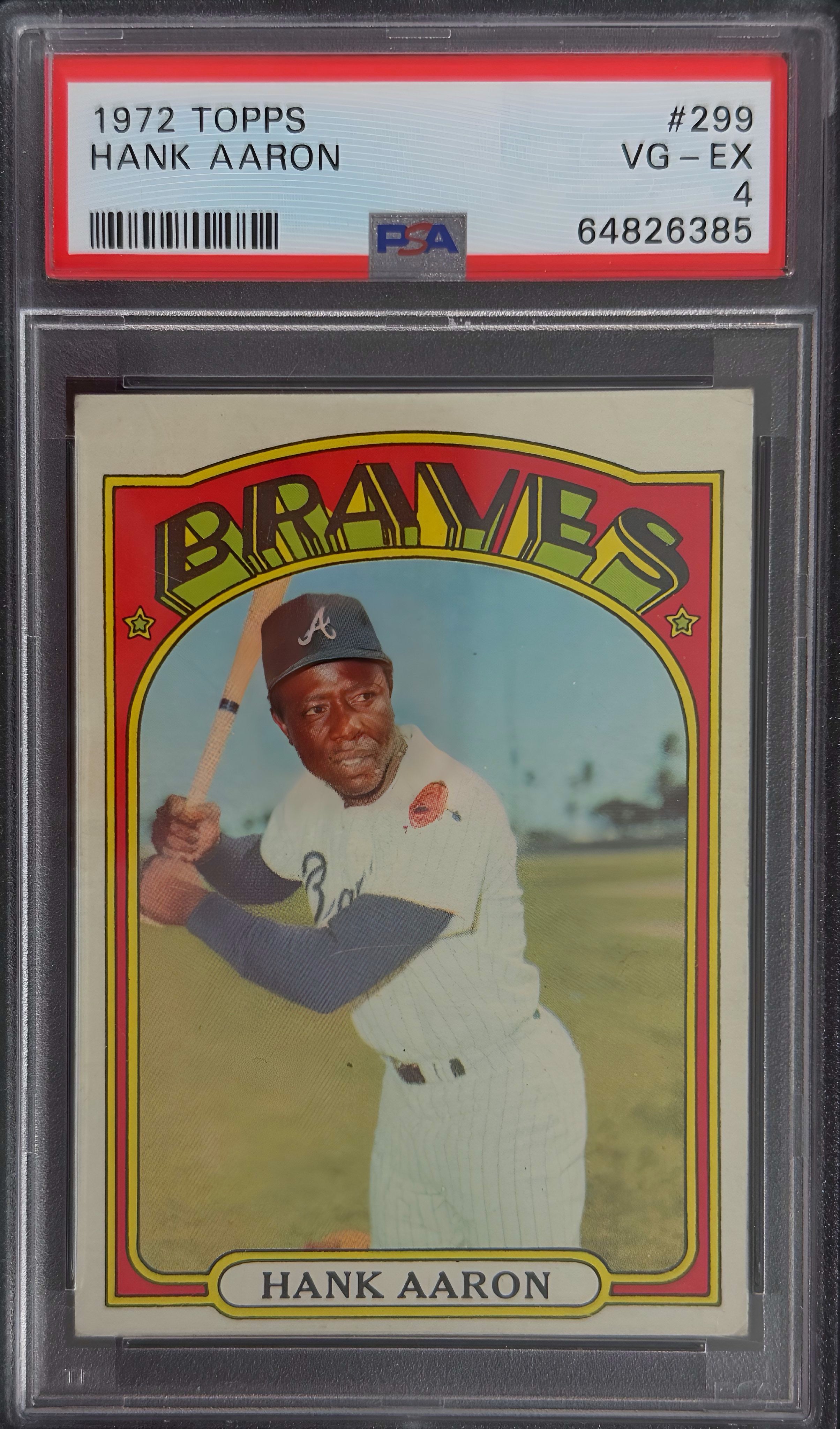 1972 Topps Hank Aaron #299 PSA 4