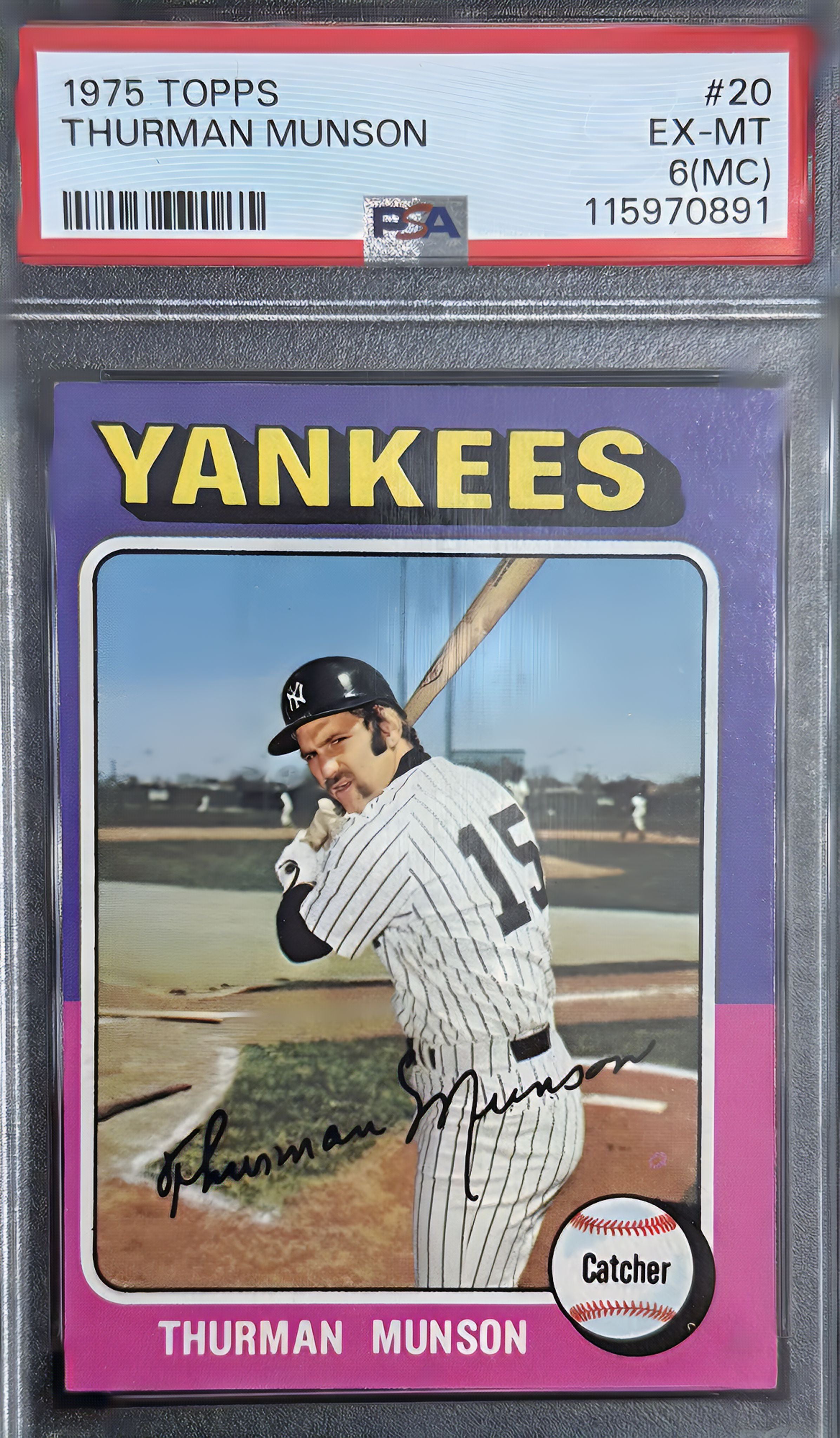 1975 Topps - Thurman Munson #20
