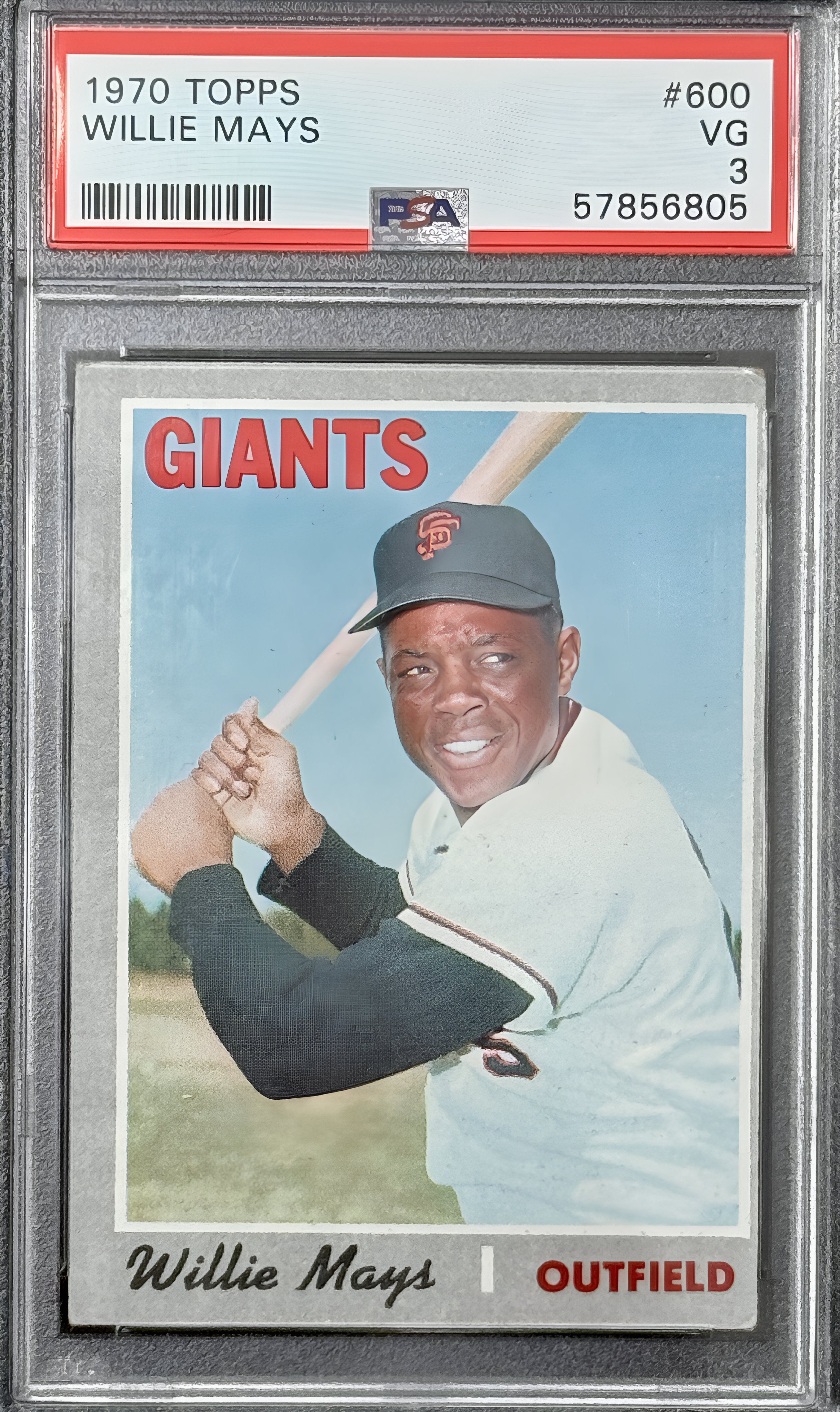 1970 Topps Willie Mays 600 PSA 3