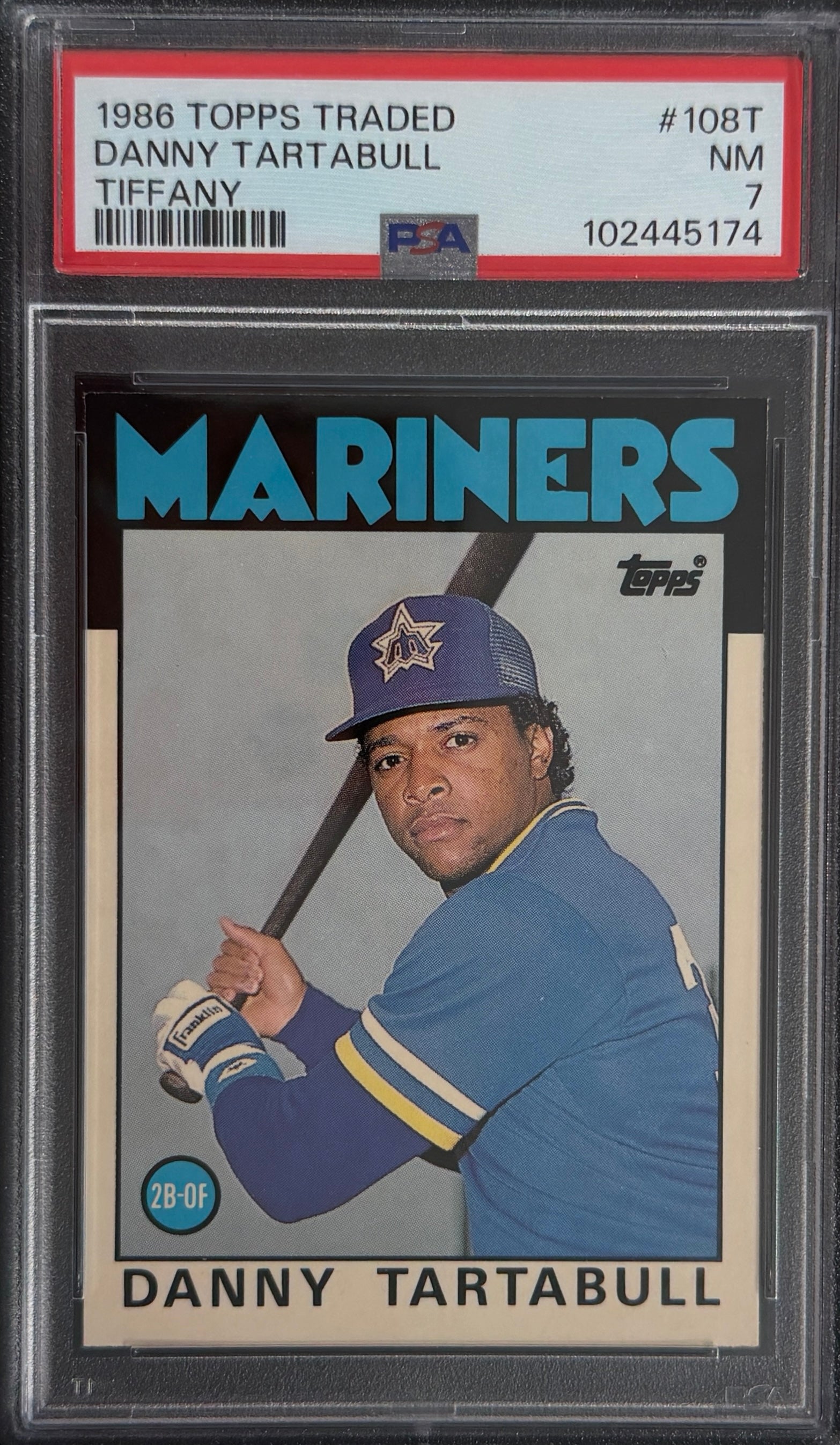 1986 Topps Tiffany Danny Tartabull #108T• PSA 7