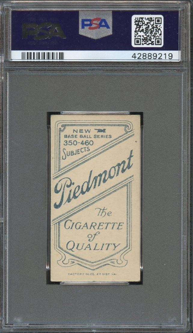 T206 Bob Bescher hands in air PSA 2 Piedmont