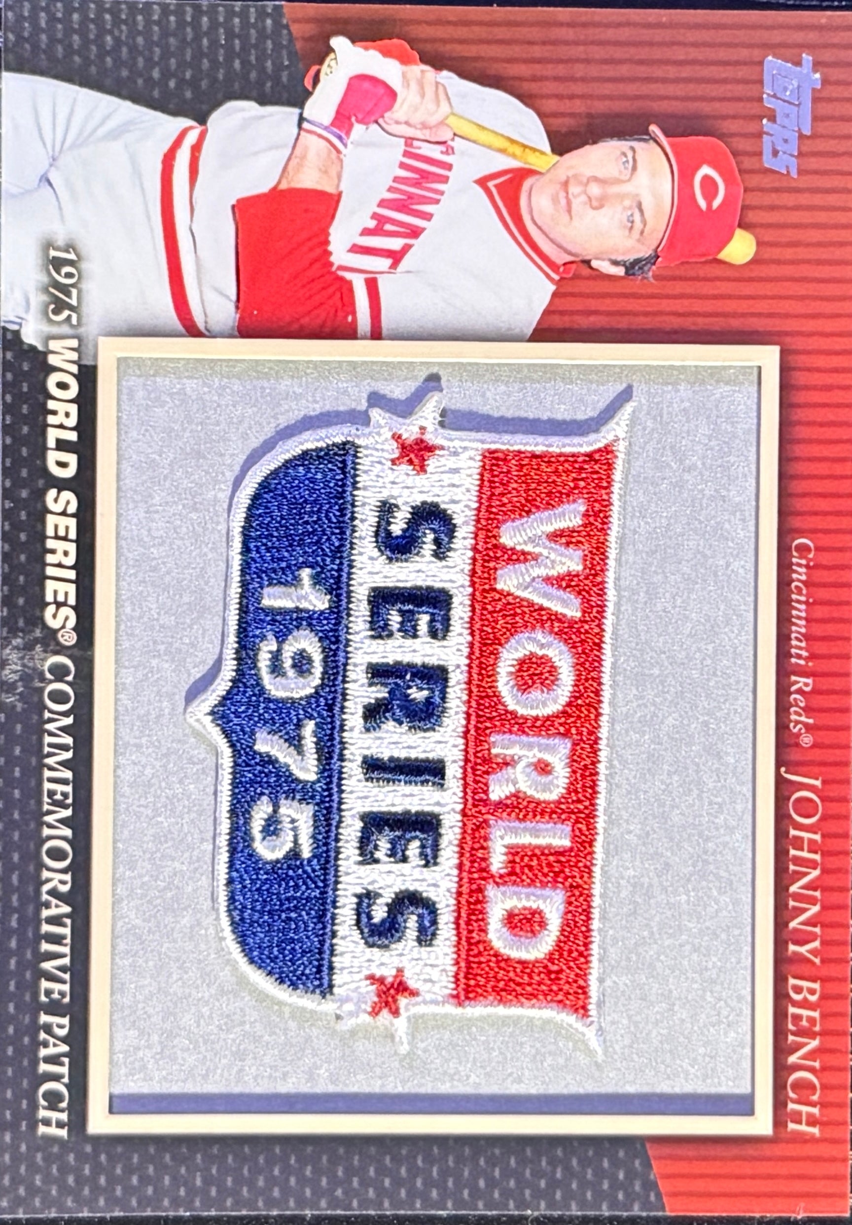 Johnny Bench 2010 Topps 1975 World Series patch