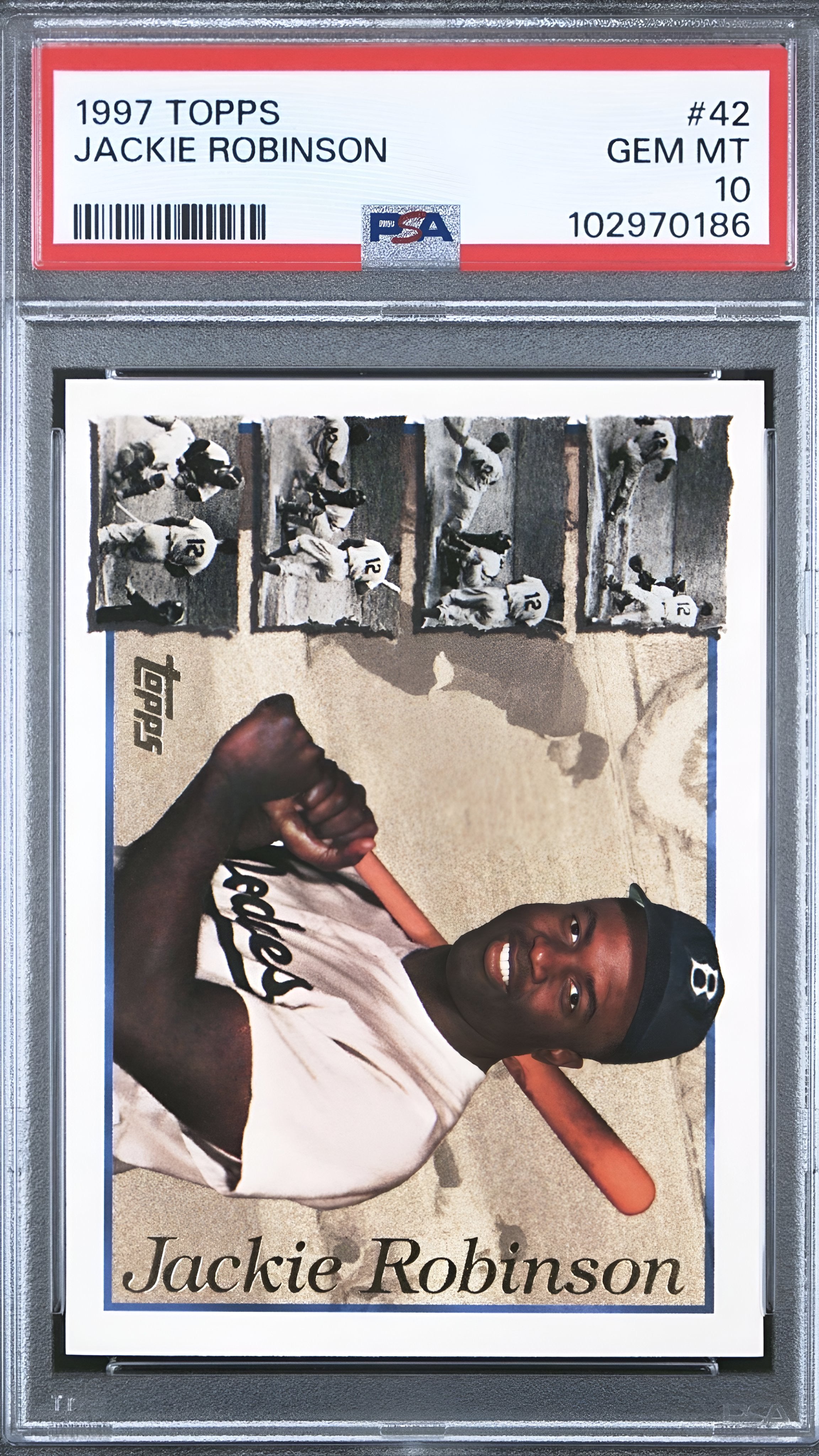 1997 Topps Jackie Robinson #42 PSA 10
