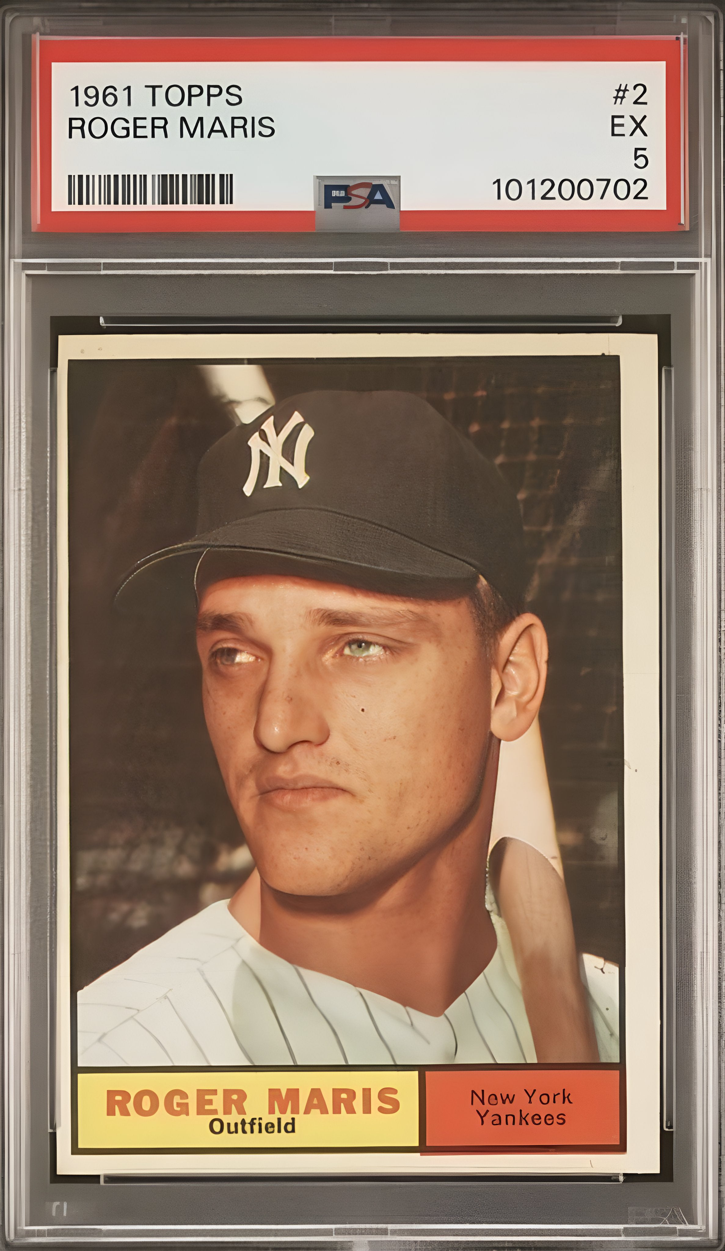 Roger Maris 1961 Topps #2 PSA 5