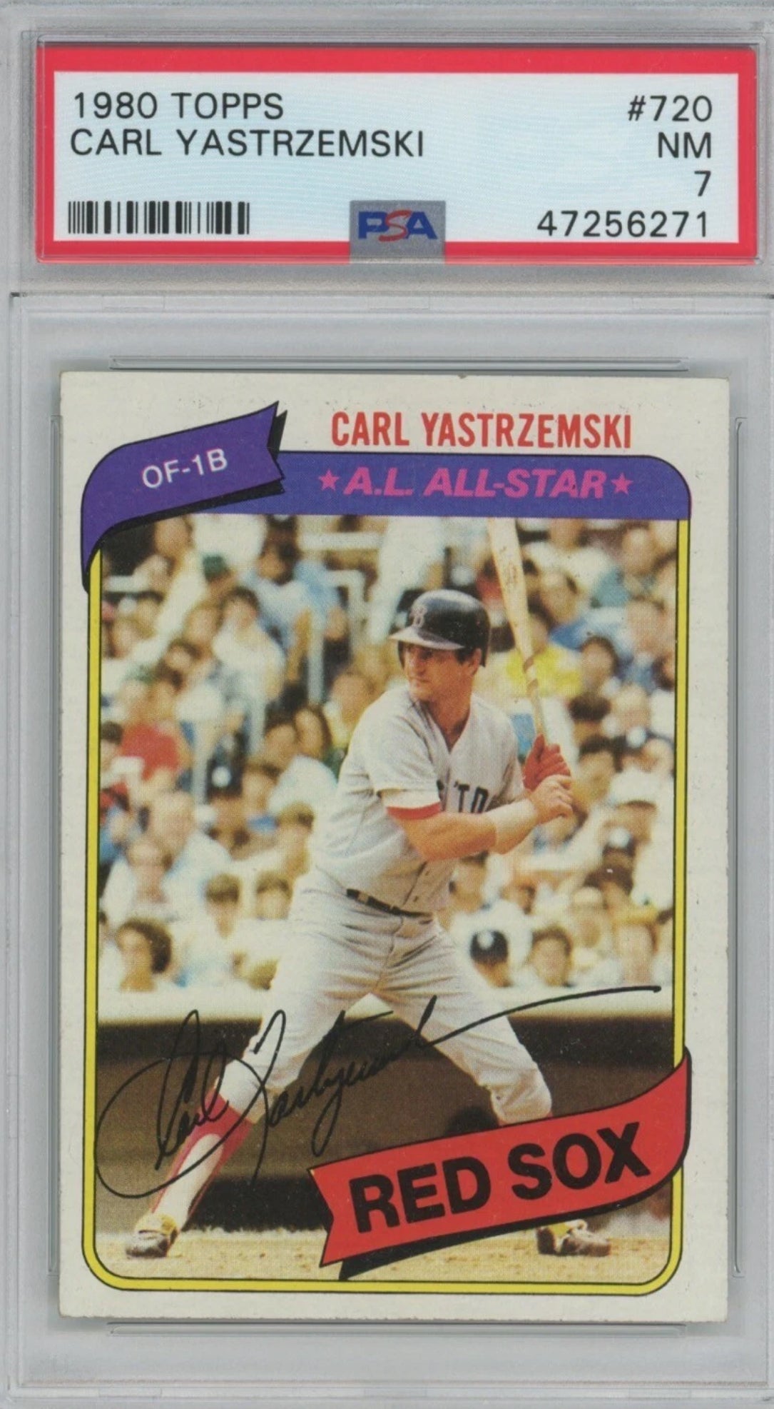 1980 Topps Carl Yastrzemski  #720 • PSA 7 NM