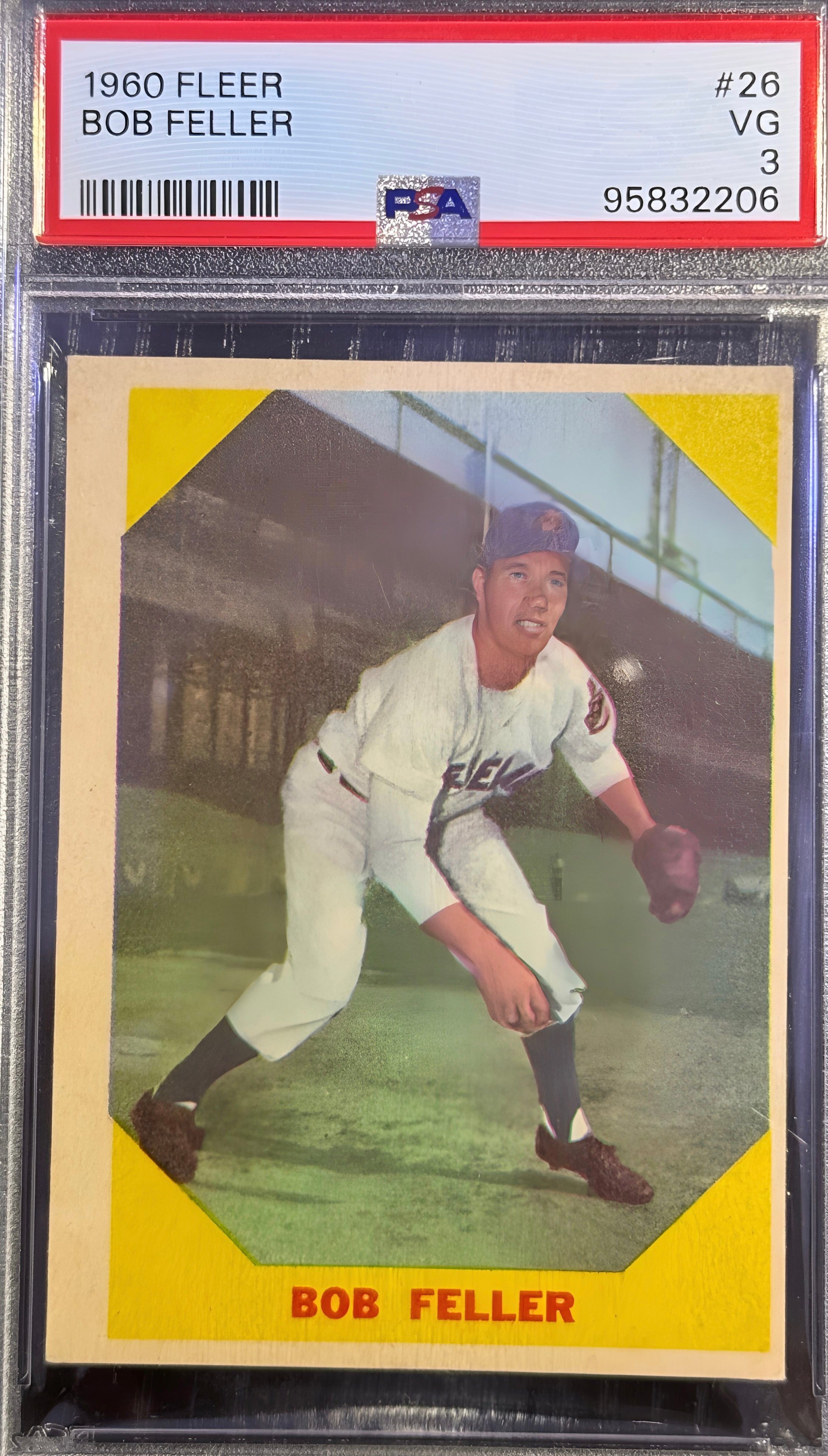 Bob Feller 1960 Fleer Baseball Greats #26 HOF Cleveland Indians