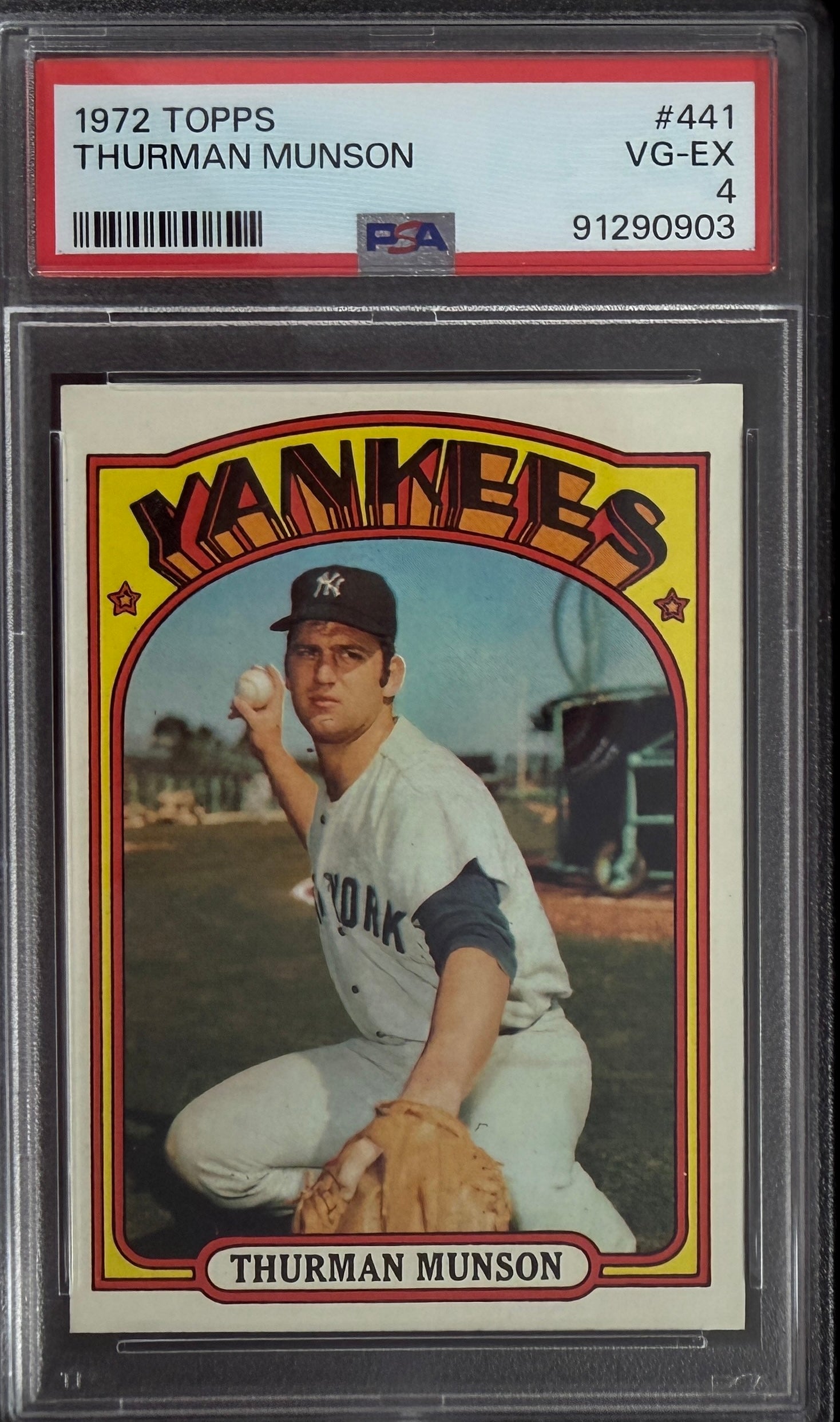 1972 Topps Thurman Munson #441 PSA 4