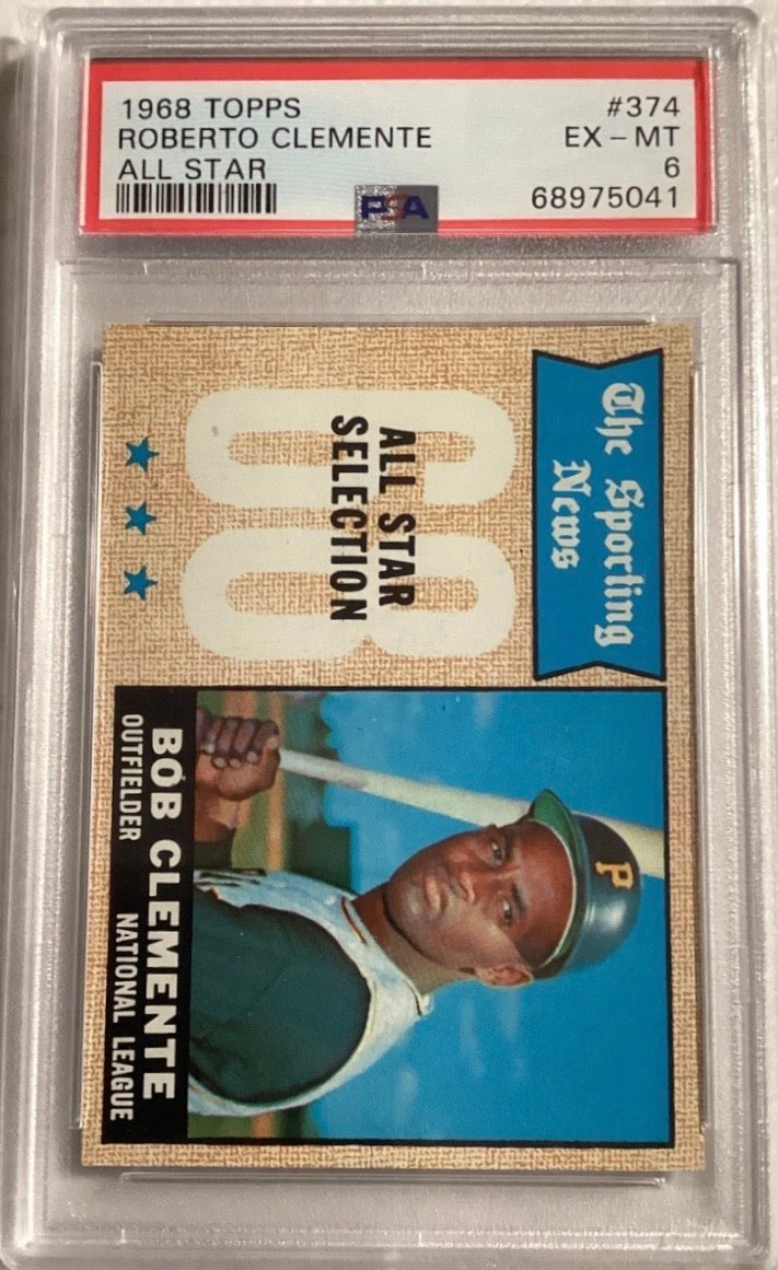 1968 Topps Roberto Clemente #374 PSA 6