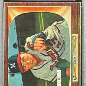 1955 Bowman Chet Nichols #72 Milwaukee Braves PSA